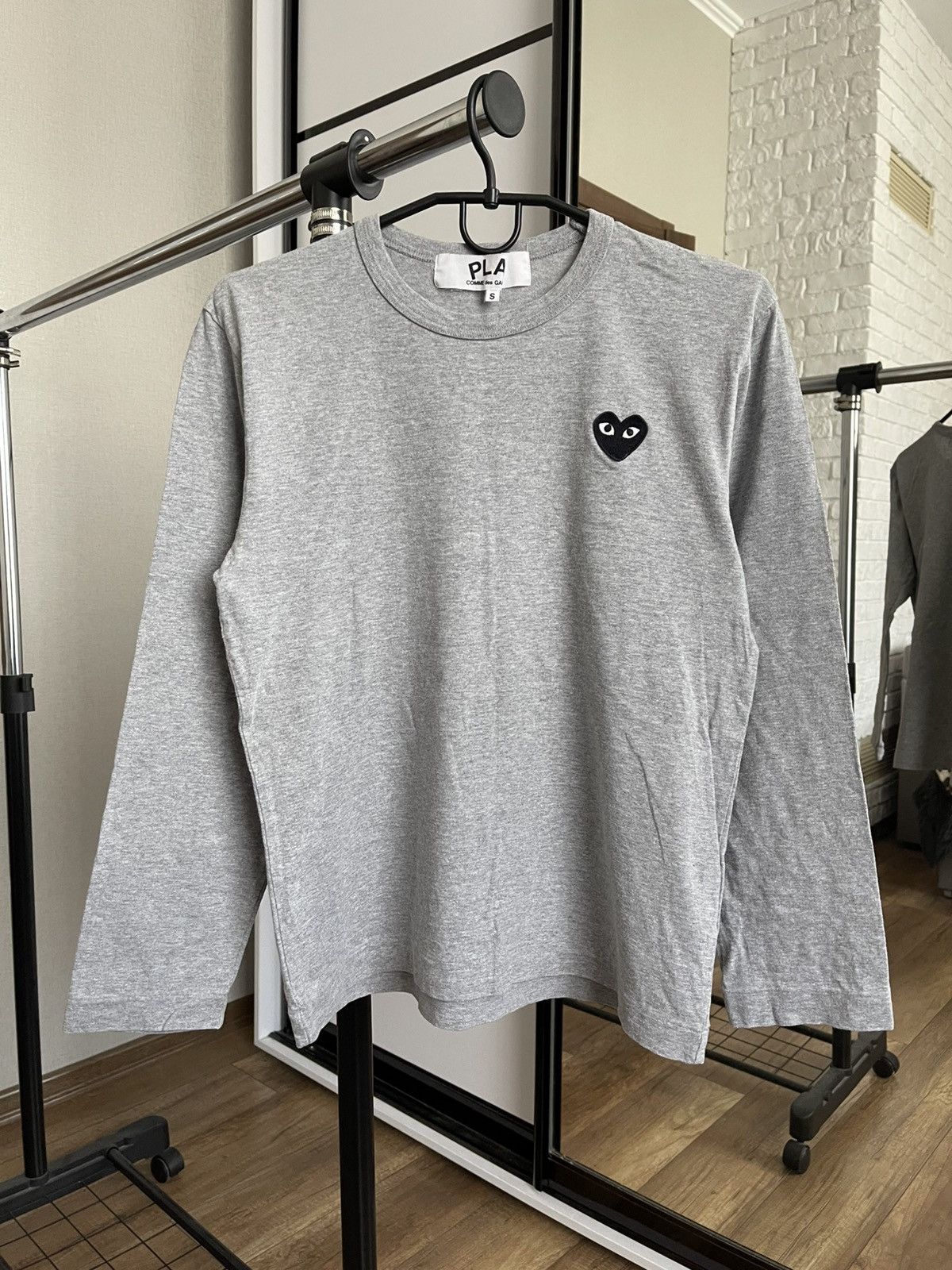 Comme Des Garcons Play CDG Heart Long Sleeve T-Shirt Tee