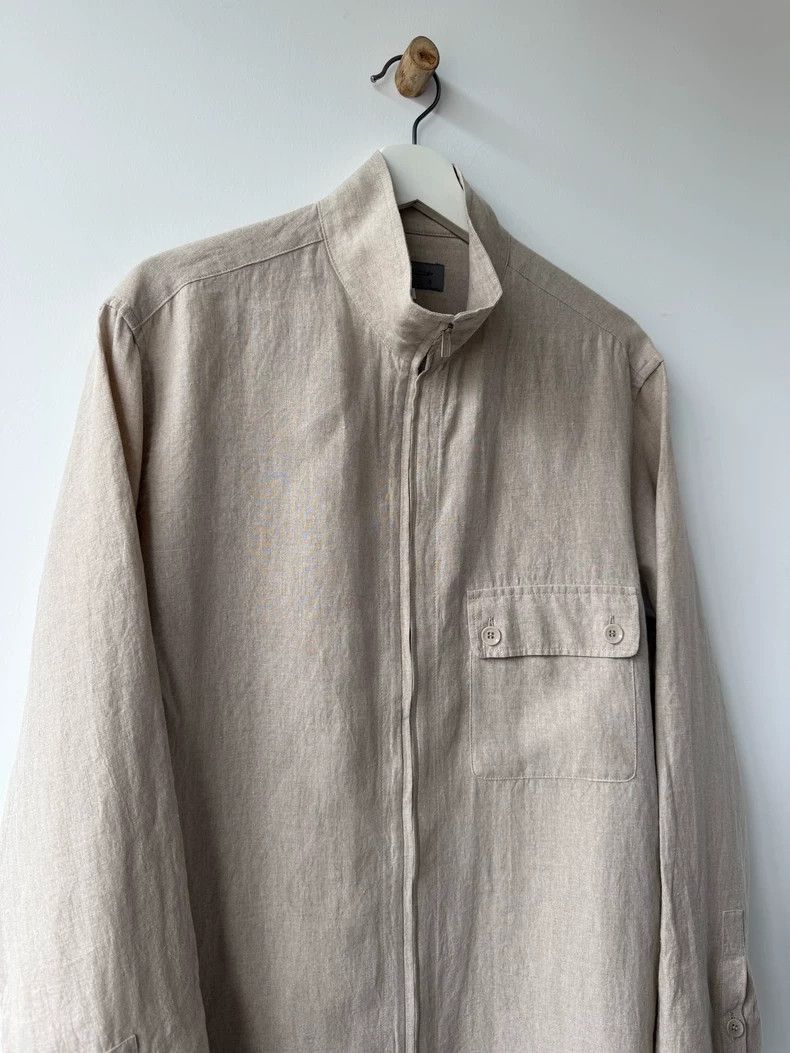 Yohji Yamamoto Yohji Yamamoto Yohji Yamamoto Linen Shirt Jacket for Men Size US M / EU 48-50 / 2 - 5 Thumbnail