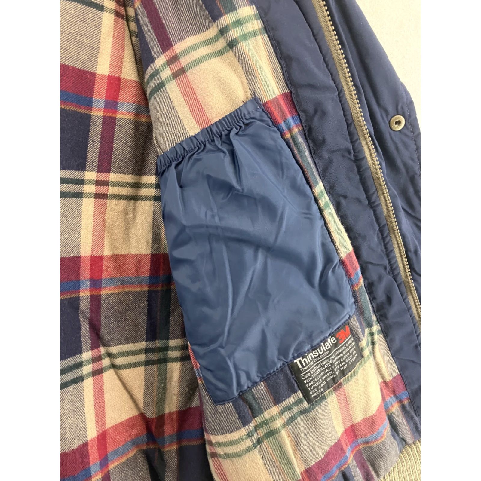 Pendleton VINTAGE LOBO Pendleton Bomber Jacket Mens L Wool Lined Plaid 80s 90s USA Brown Mid-Length Jacket Mens L Size US L / EU 52-54 / 3 - 4 Thumbnail
