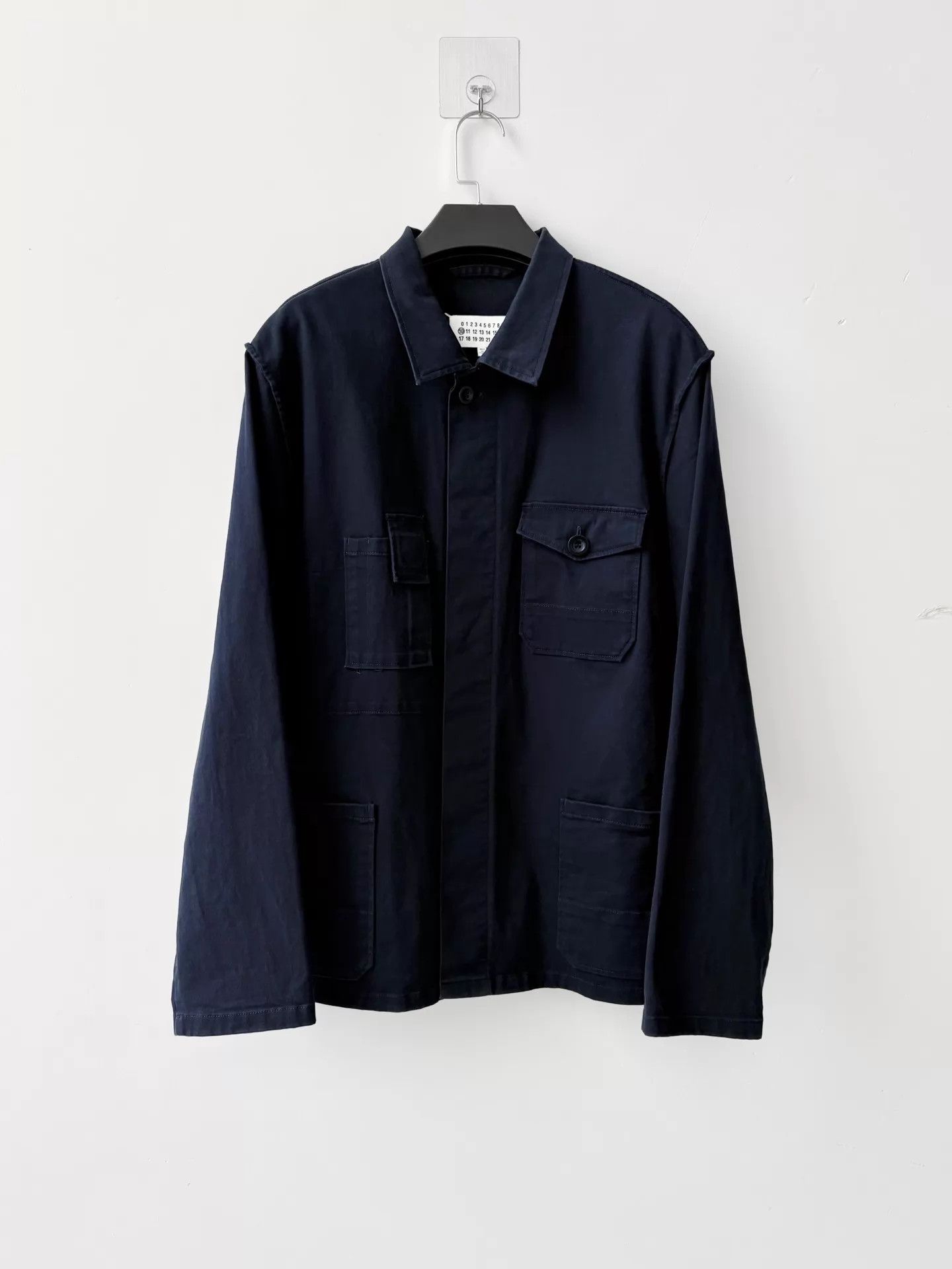 Maison Margiela Maison Margiela F/W20 Decon Pocket Shirt Jacket Navy 48 Size US M / EU 48-50 / 2 - 1 Thumbnail
