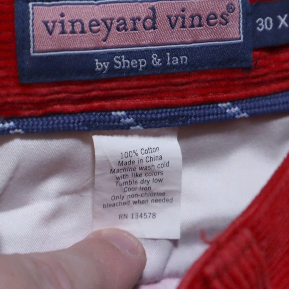 Vineyard Vines Vineyard Vines Club Cotton Corduroy Chino Pants Red Men's 30 Shirt Size US 30 / EU 46 - 6 Thumbnail