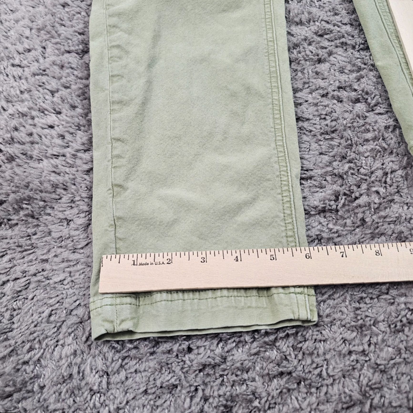 American Eagle Outfitters VINTAGE American Eagle Outfitters Womens Cargo Jeans Size 0 Mid Rise Green Stretch Denim 29in Size 25" / US 0 / IT 36 - 6 Thumbnail