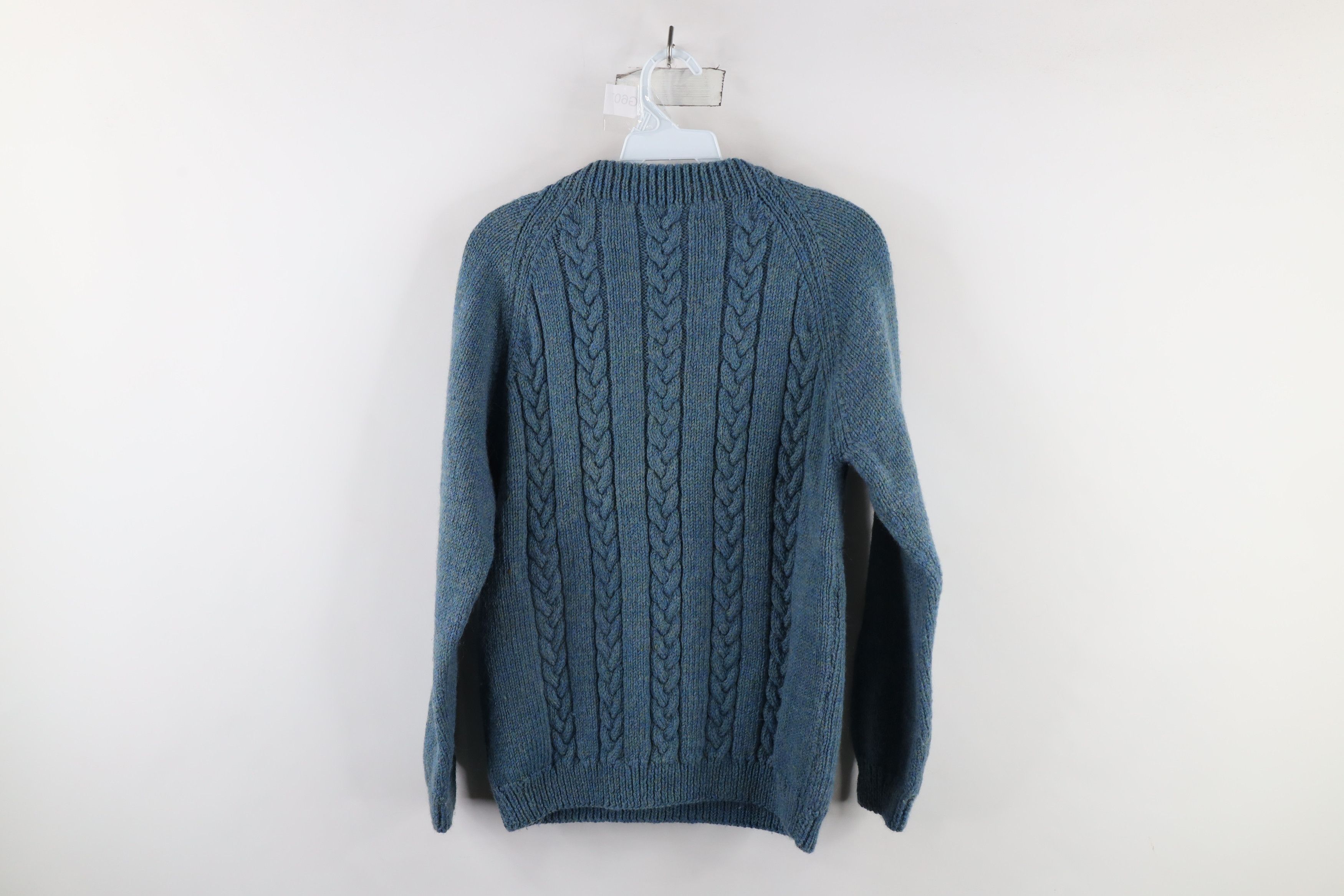 Vintage Vintage 50s 60s Streetwear Wool Blend Cable Knit Sweater Size M / US 6-8 / IT 42-44 - 8 Thumbnail