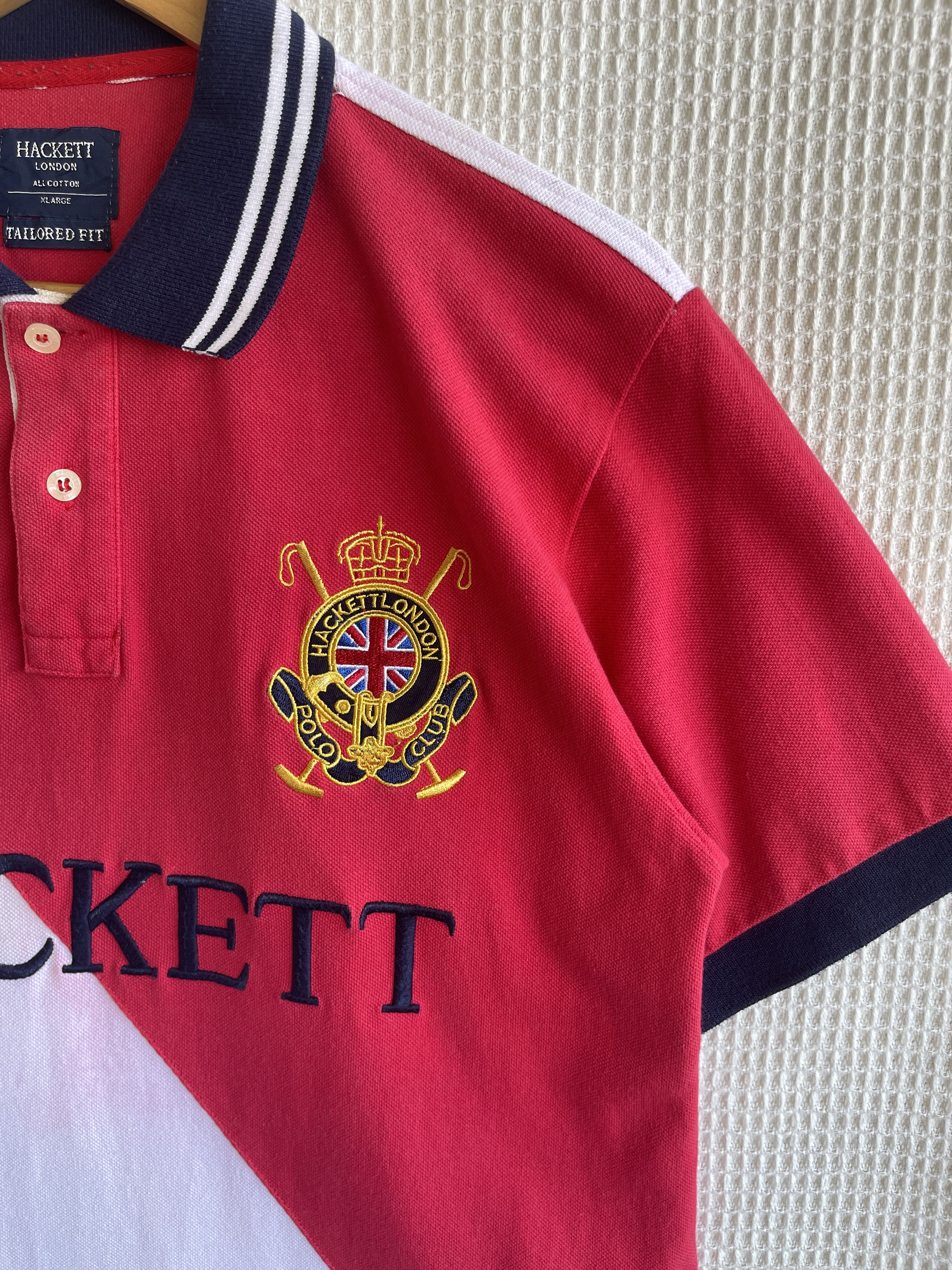 Hackett × Rugby Ralph Lauren 🔥HACKETT LONDON POLO CLUB🔥Embroidered Big Logo Polo Tshirt Size US S / EU 44-46 / 1 - 4 Thumbnail