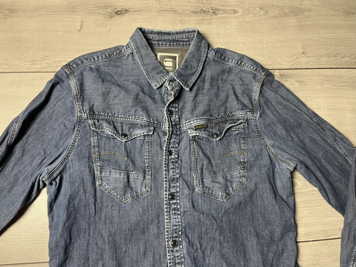 G-Star G star raw denim shirt buckle size XXLarge Size US XXL / EU 58 / 5 - 3 Thumbnail