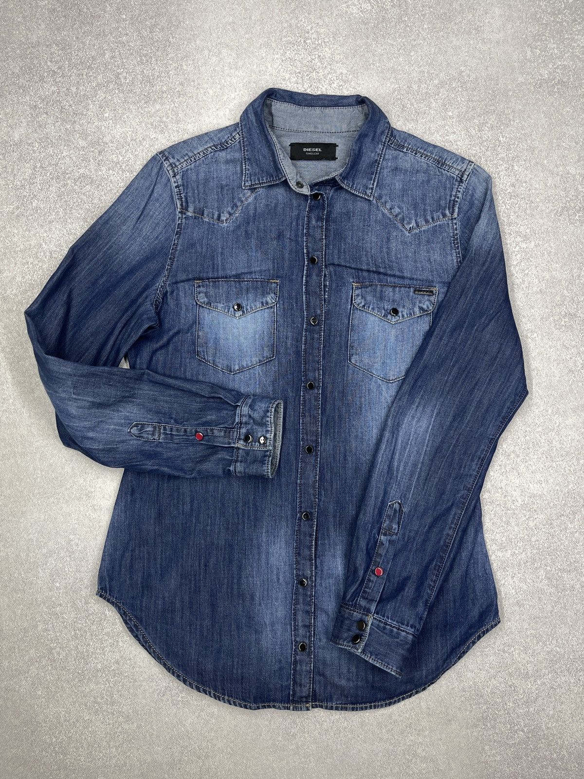 Diesel Women Diesel Timeless Denim Shirt Blue Size S Size S / US 4 / IT 40 - 2 Thumbnail