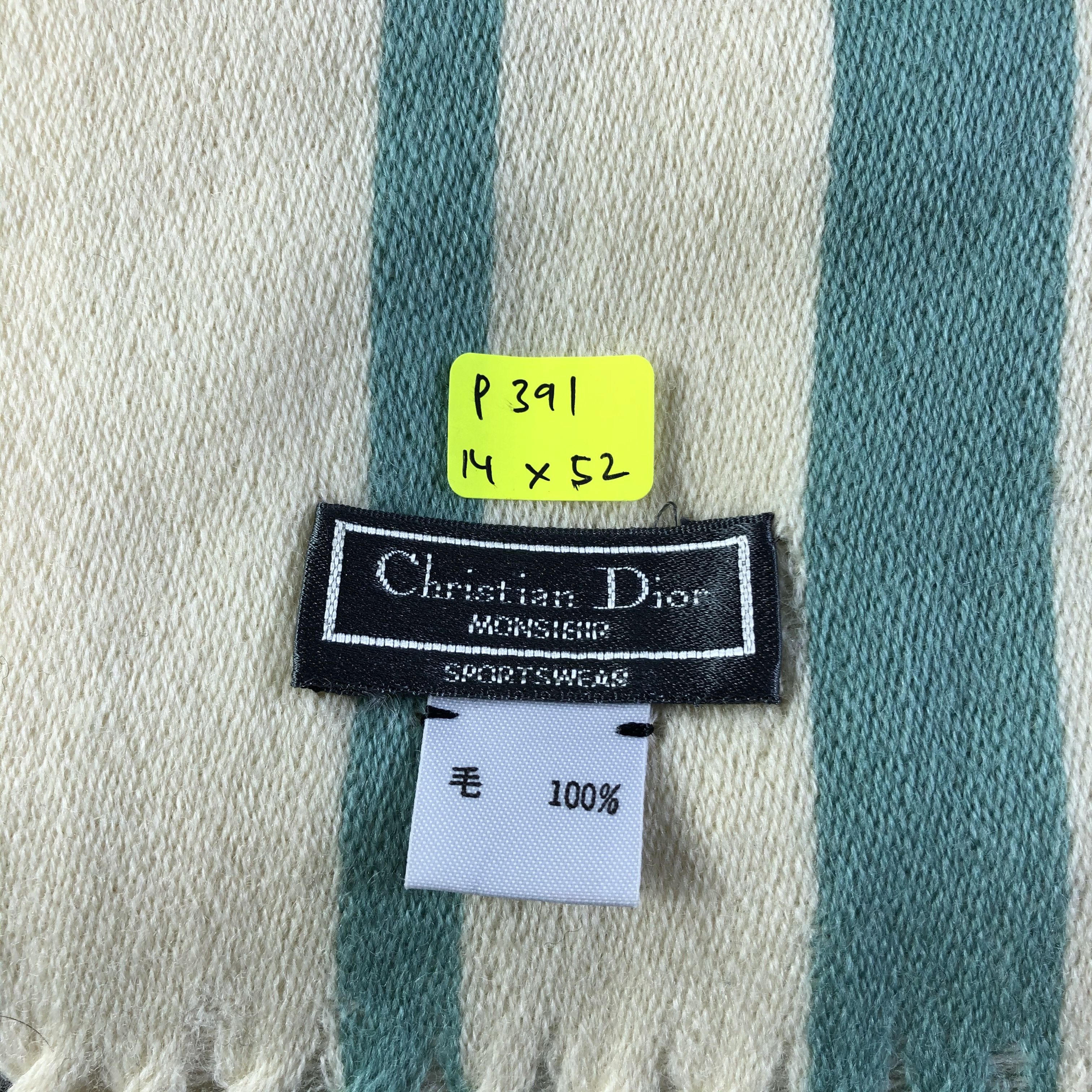 Christian Dior Monsieur Christian Dior Scarf / Muffler / Neckwear Size ONE SIZE - 10 Thumbnail