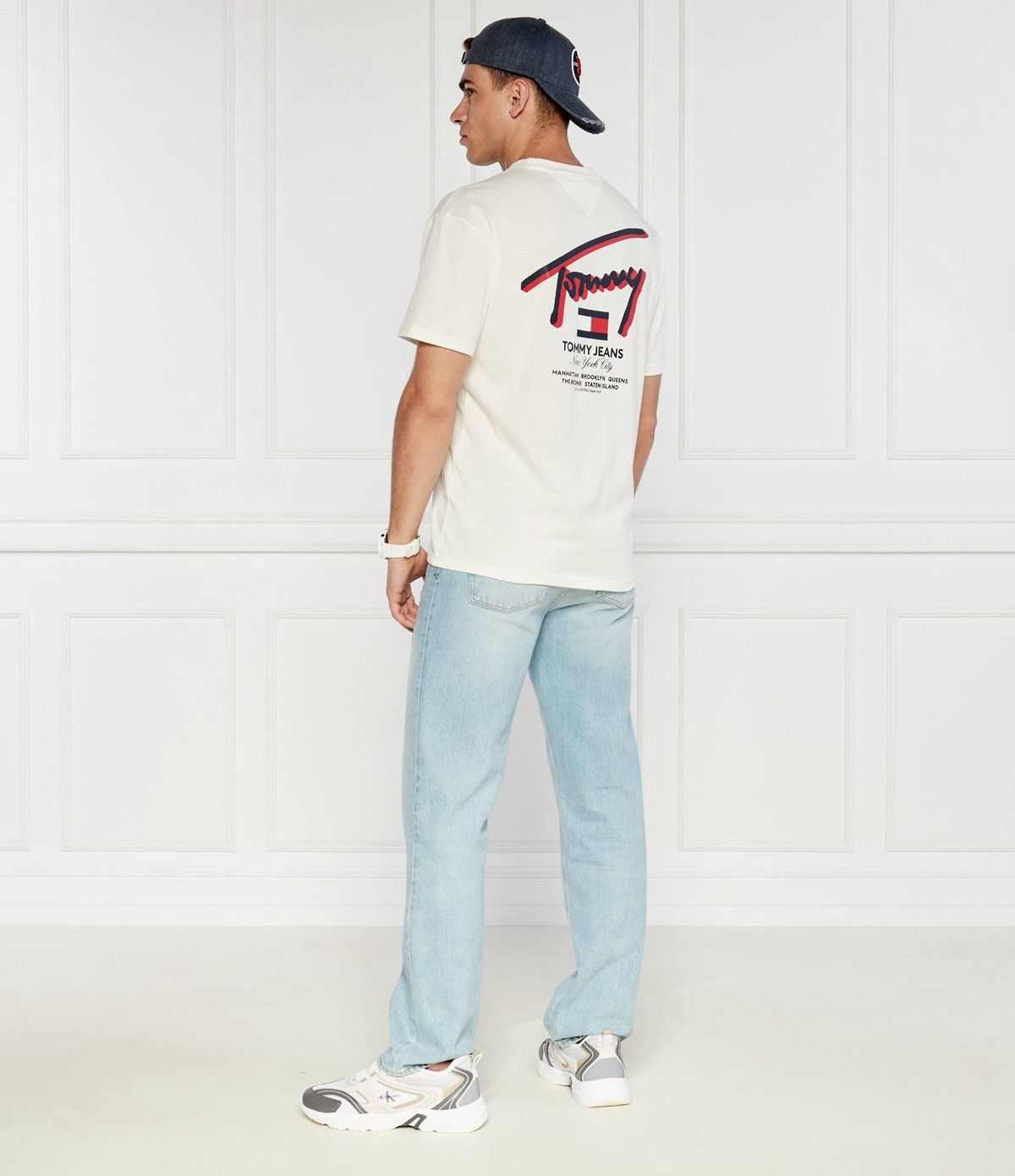 Tommy Hilfiger Tommy Hilfiger Tommy Jeans White T-Shirt Big Logo Graphic Size US XL / EU 56 / 4 - 3 Thumbnail