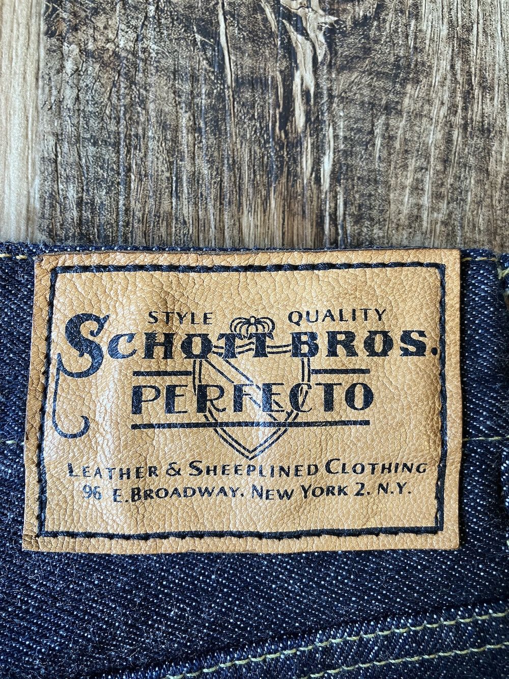 Schott Schott NYC W31 x L33 Perfecto Japan-made selvedge denim Size US 31 - 3 Thumbnail