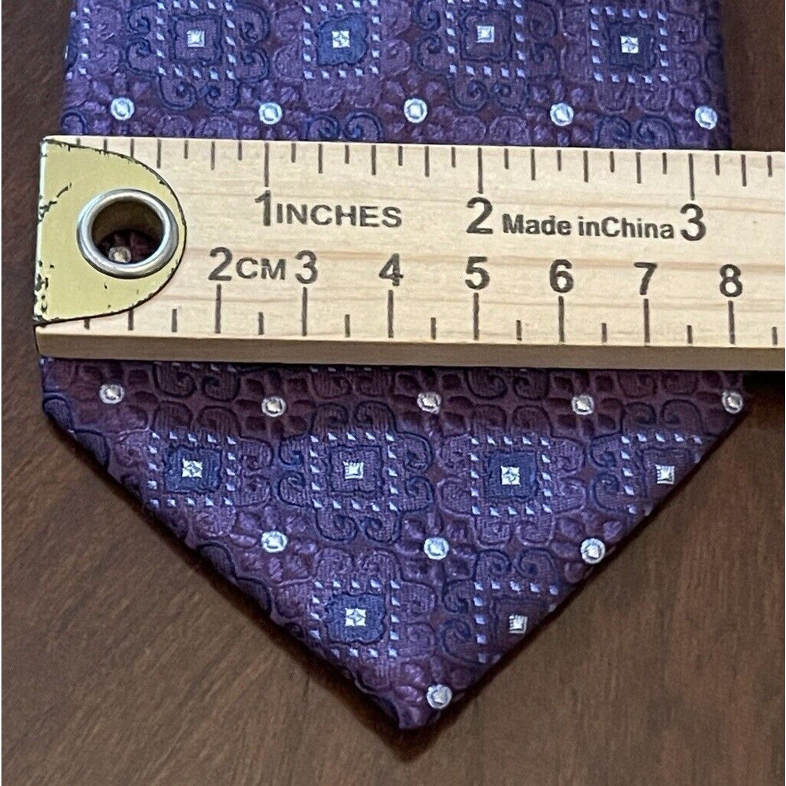 Countess Mara Countess Mara Purple Blue Hand Made 100% Silk Made In China Size ONE SIZE - 4 Thumbnail