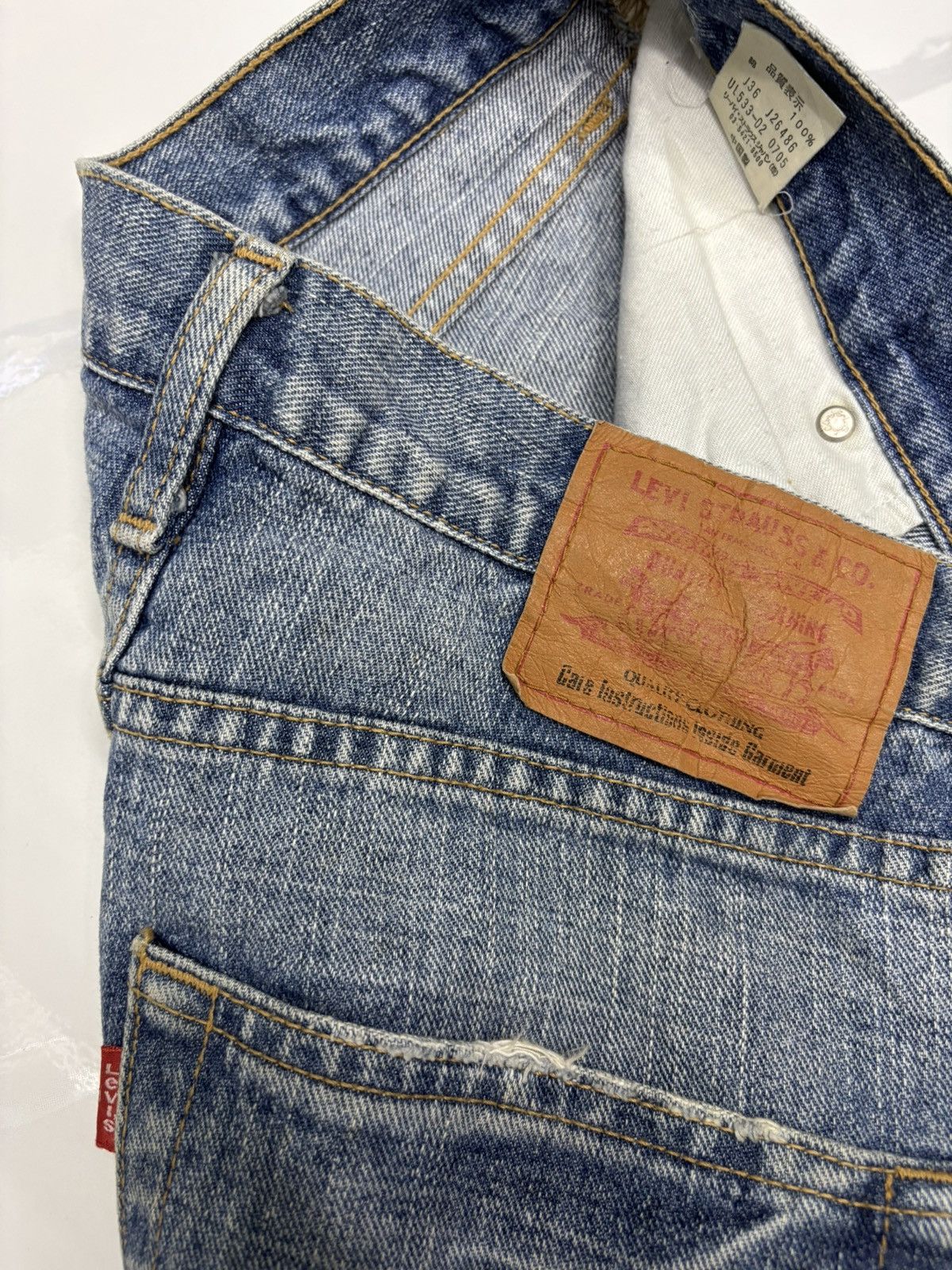 Kapital 🔥LEVIS Y2K REGULAR FIT DISTRESSED DENIM JEANS Size US 32 / EU 48 - 10 Thumbnail