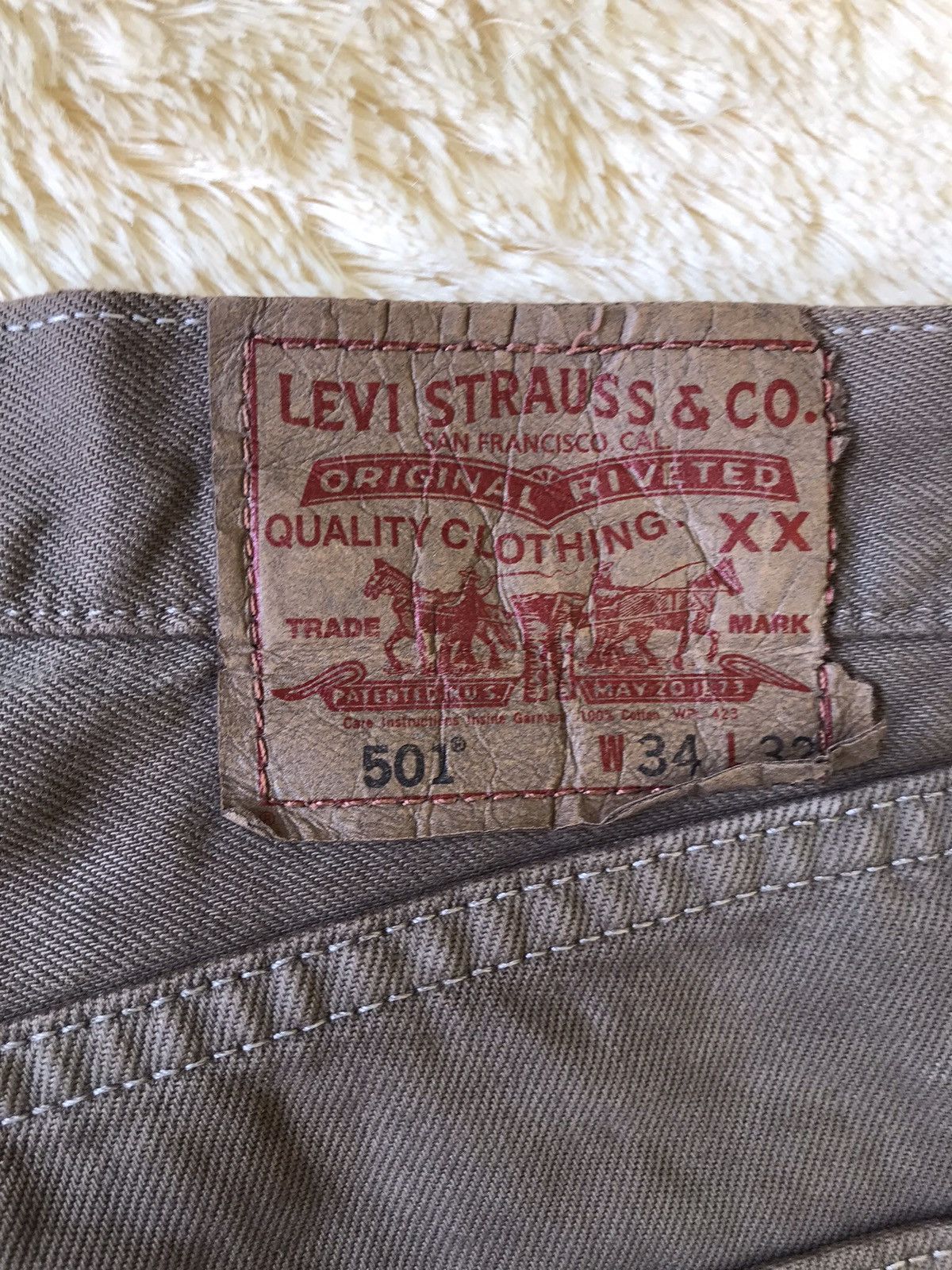 Levi's × Vintage Vintage 80s Levi’s Brown Denim Jeans Size US 32 / EU 48 - 10 Thumbnail