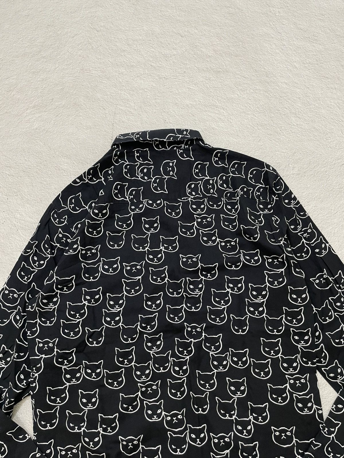 Givenchy Givenchy Archival Cat Print Shirt Black White Pattern Y2K Size US M / EU 48-50 / 2 - 6 Thumbnail