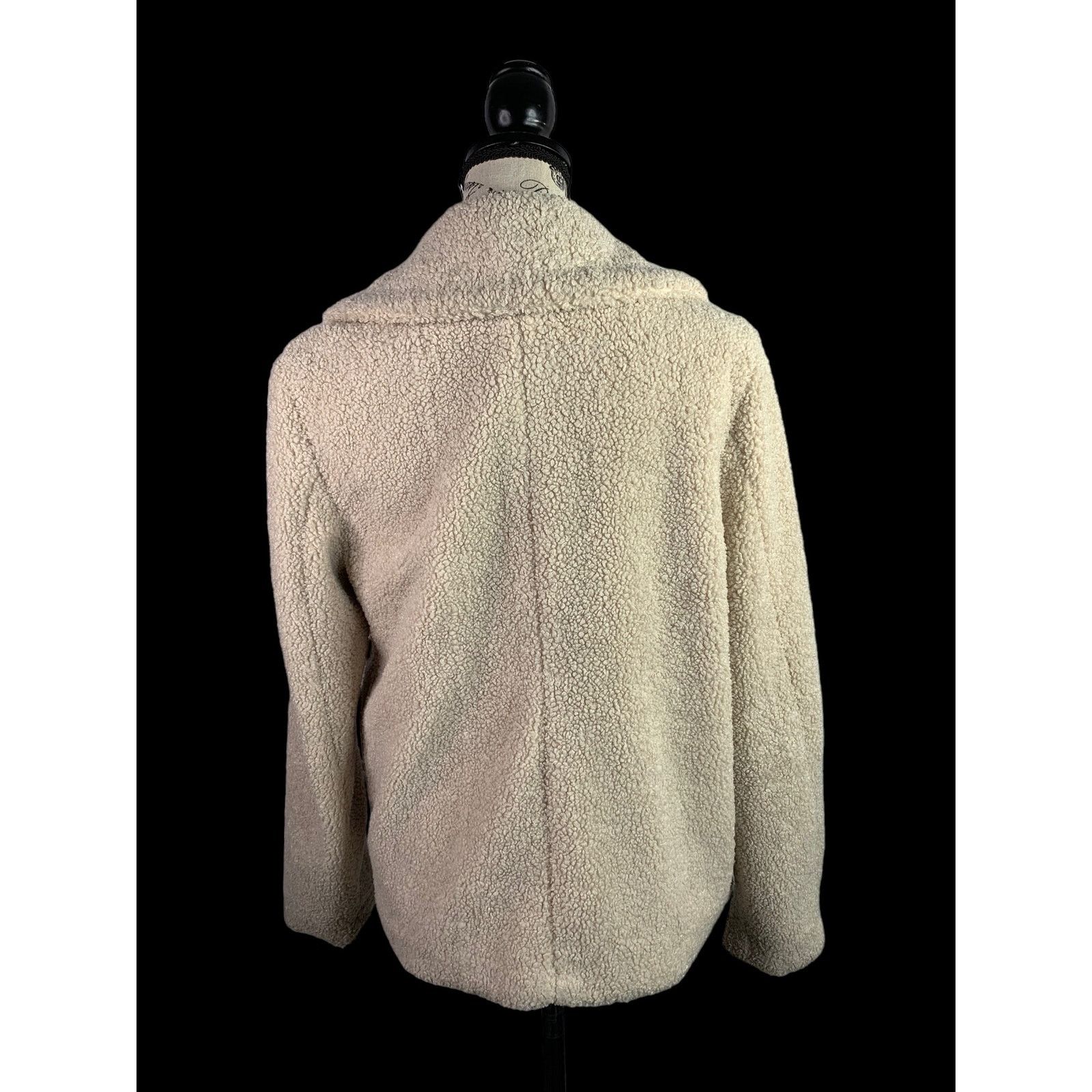 Sanctuary Anthropologie Sanctuary Women's Small Faux Fur Jacket Cream Size S / US 4 / IT 40 - 6 Thumbnail