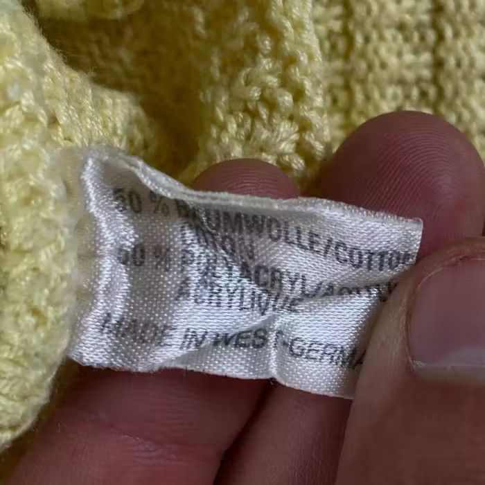 Carlo Colucci × Vintage Mens Sweater Cardigan Carlo Colucci Vintage Yellow Size L Size US L / EU 52-54 / 3 - 5 Thumbnail
