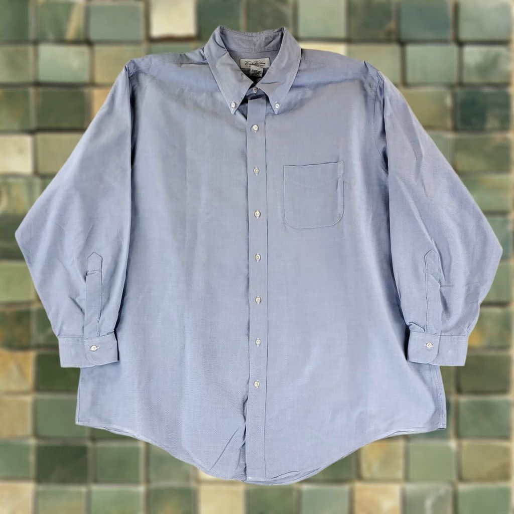 Brooks Brothers Brooks Brothers Shirt Button Down OCBD Blue Made USA Mens 3XL 19-35 Long Sleeve Big & Tall Men Size US XXL / EU 58 / 5 - 1 Thumbnail