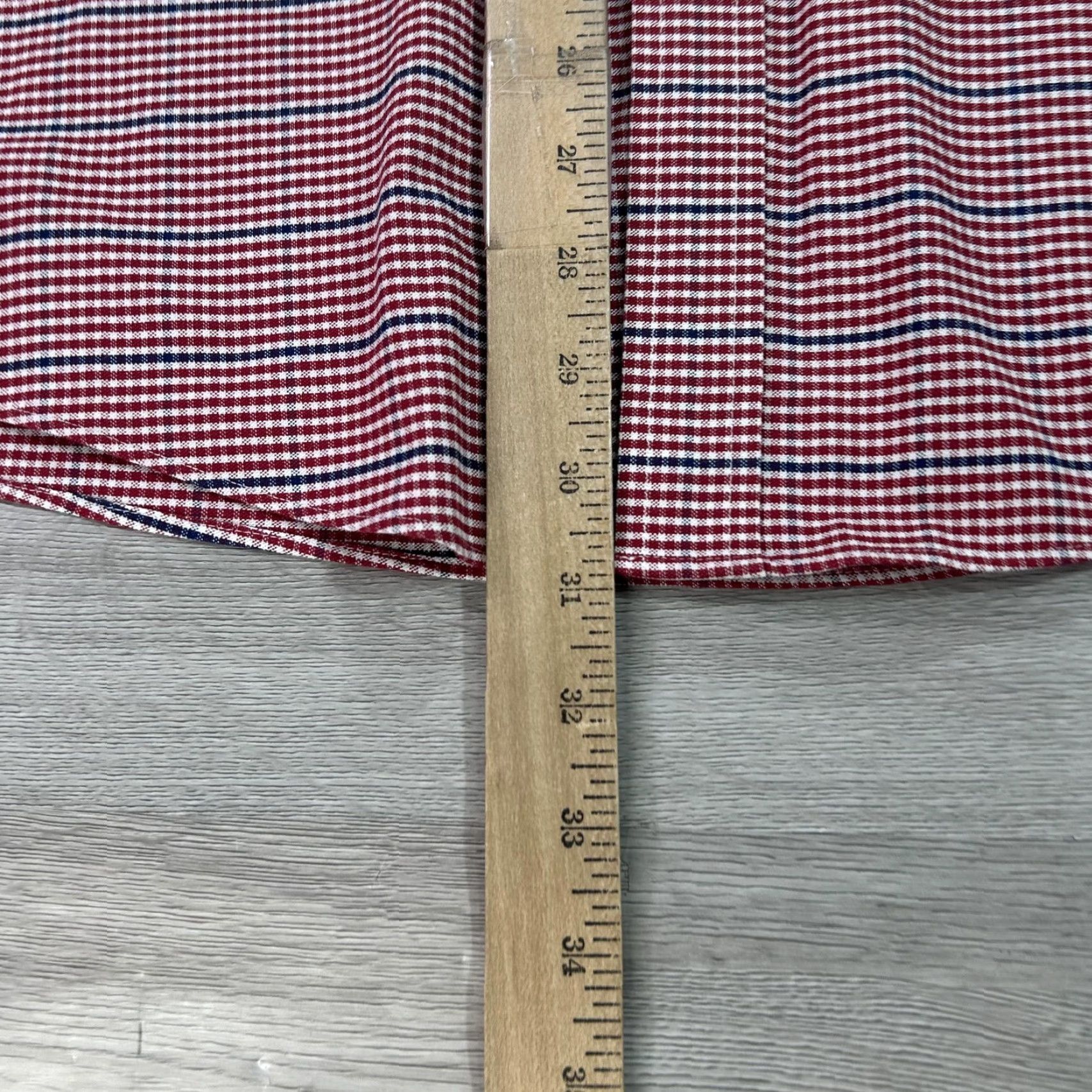 Brooks Brothers Brooks Brothers Shirt Mens Large Red Check Regent Non Iron Stretch Cotton Size US L / EU 52-54 / 3 - 6 Thumbnail
