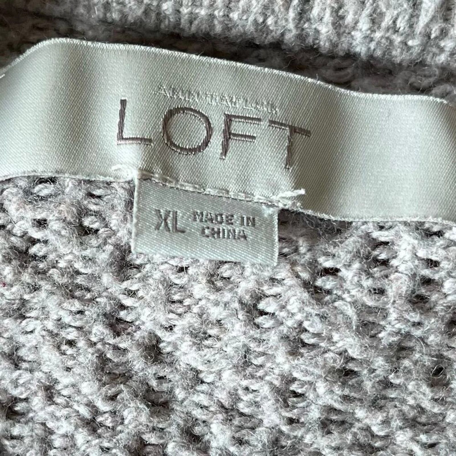 Loft Ann Taylor Loft ribbed long sleeved TAN sweater, size XL Size XL / US 12-14 / IT 48-50 - 3 Thumbnail