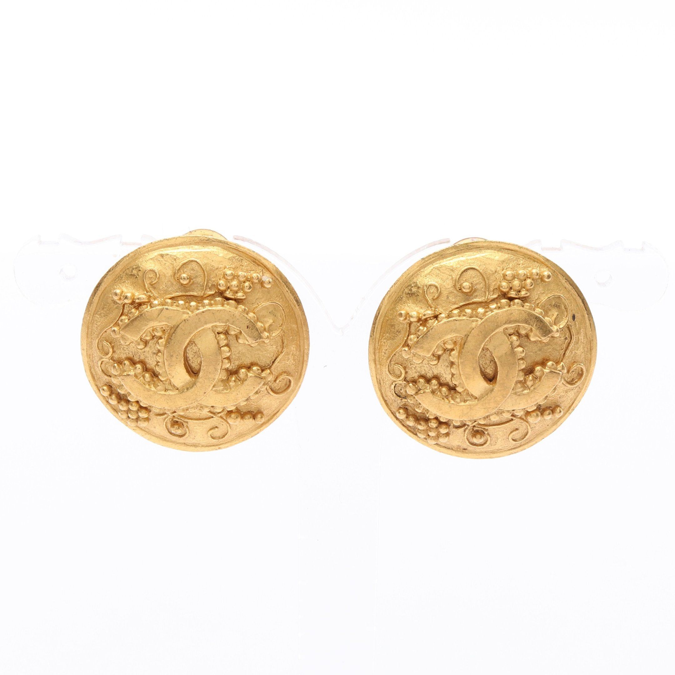 Chanel Chanel Coco Mark Earrings Gp Gold 96A Size ONE SIZE - 1 Thumbnail