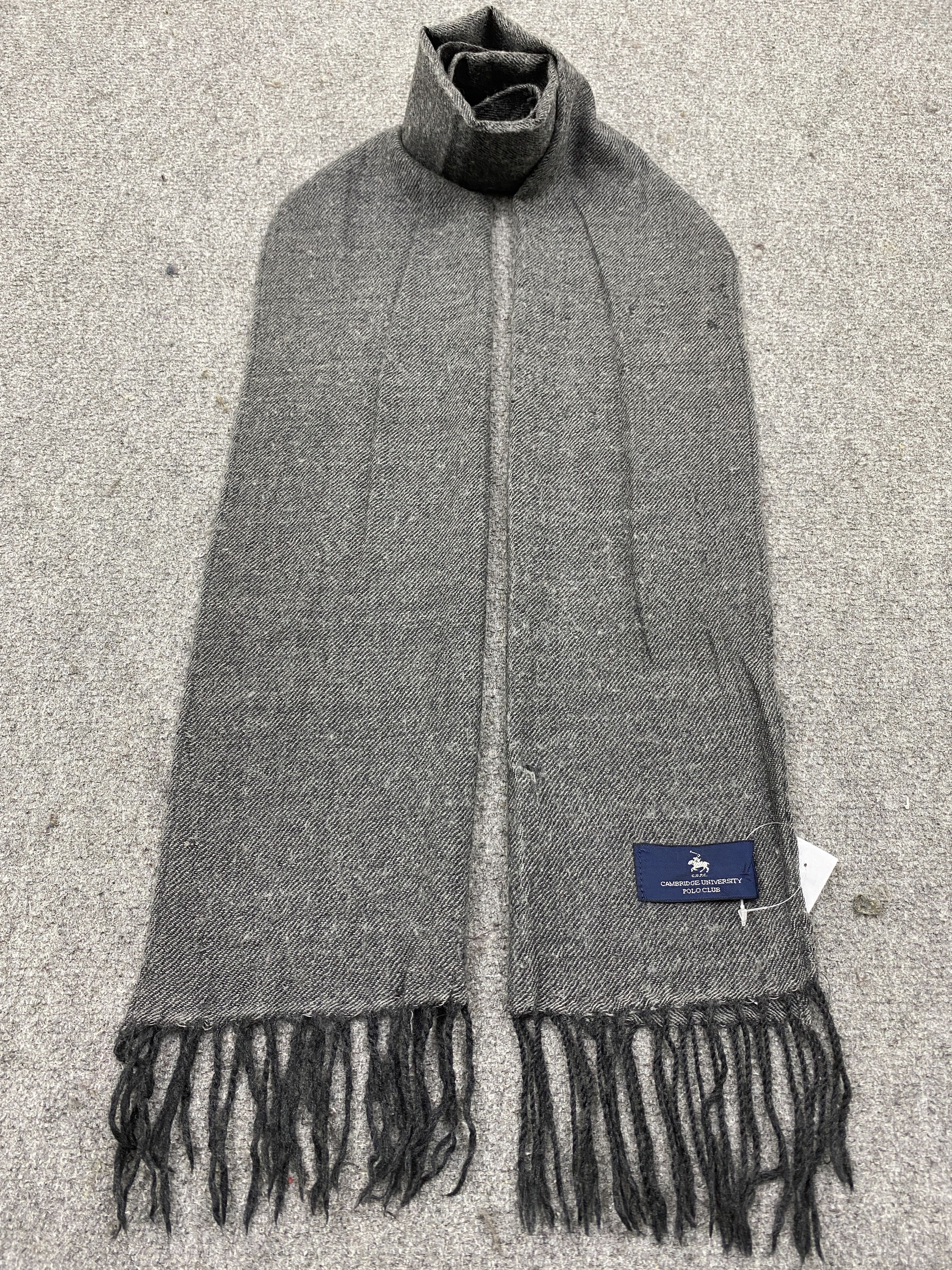 Vintage Cambridge University Polo Club Wool Scarf Muffler SC0240 Size ONE SIZE - 1 Thumbnail