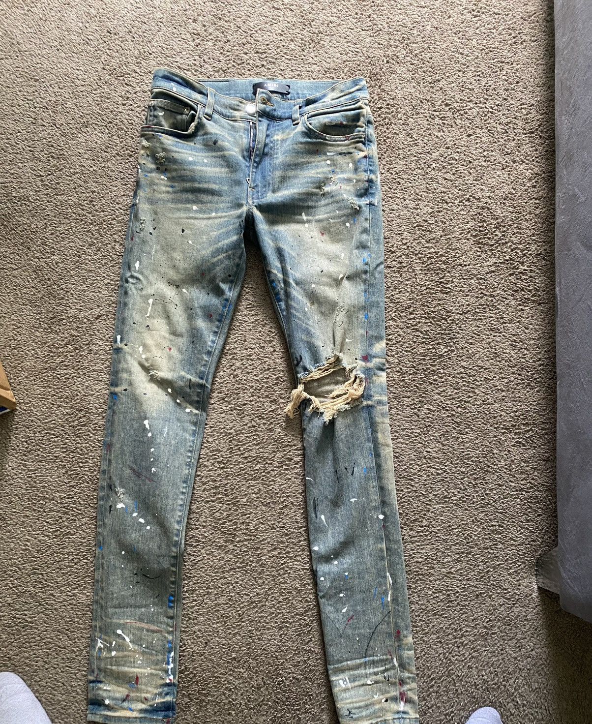 Amiri Amiri paint splatter jeans Size US 31 - 1 Thumbnail