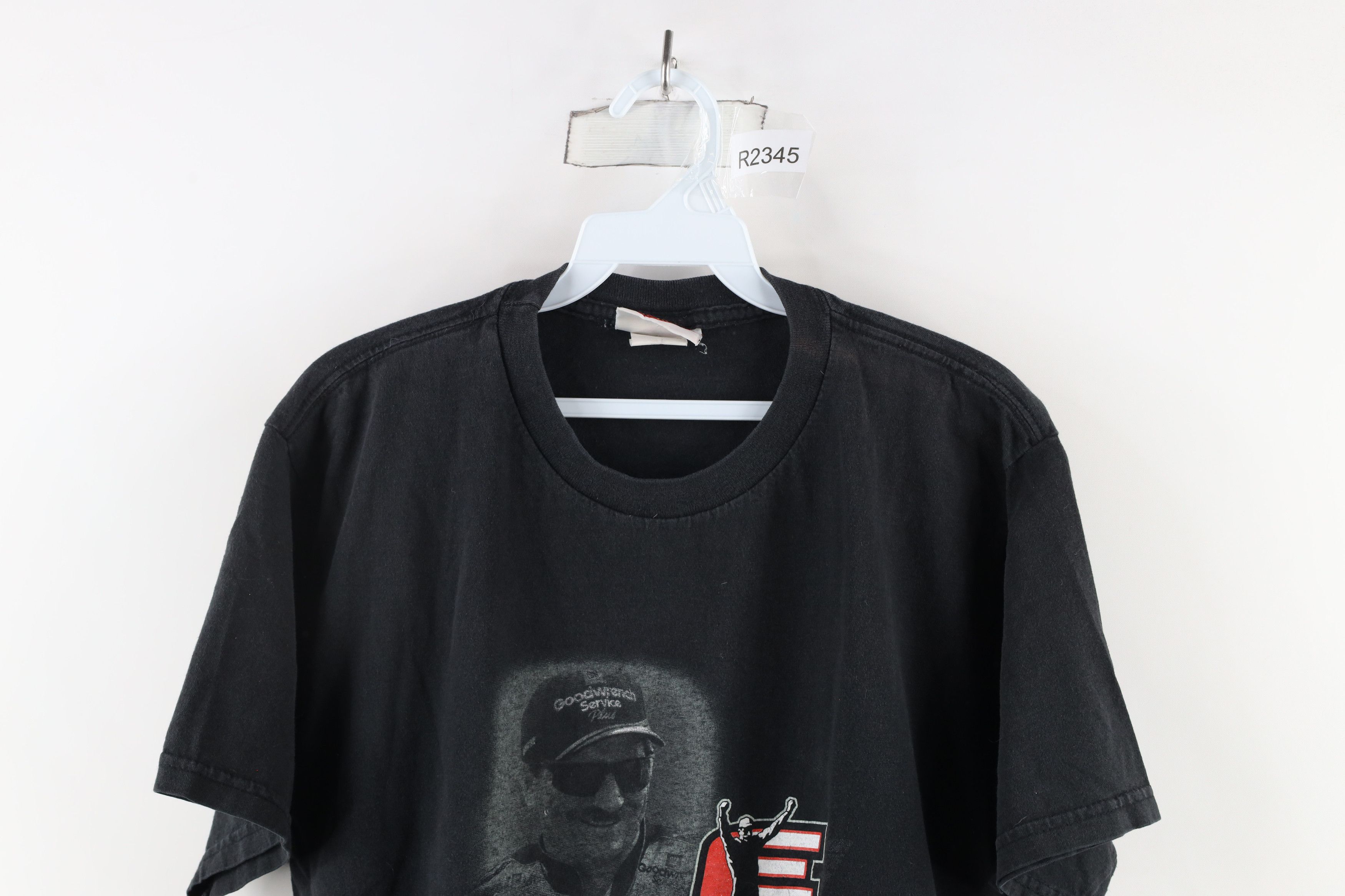Vintage Vintage NASCAR Spell Out Dale Earnhardt Racing T-Shirt Black Size US L / EU 52-54 / 3 - 2 Thumbnail