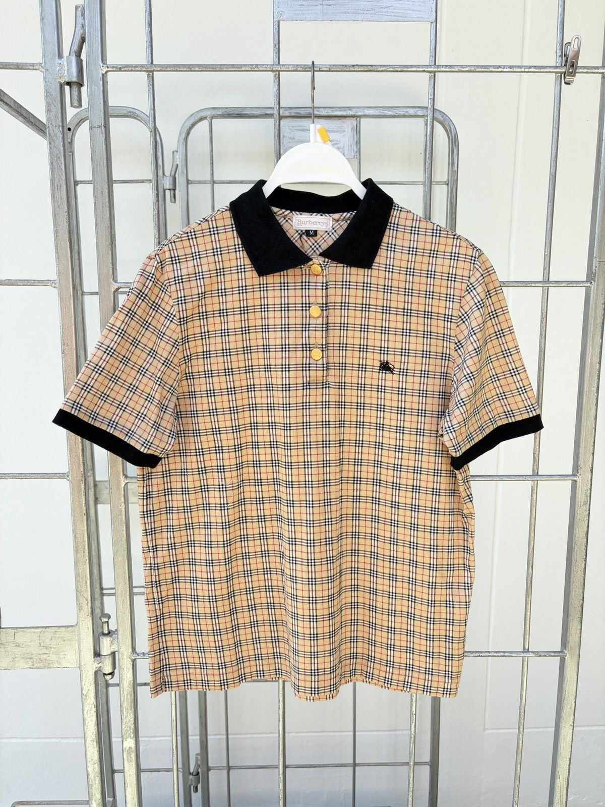 Burberry Burberry vintage nova check polo shirt Size M / US 6-8 / IT 42-44 - 1 Thumbnail
