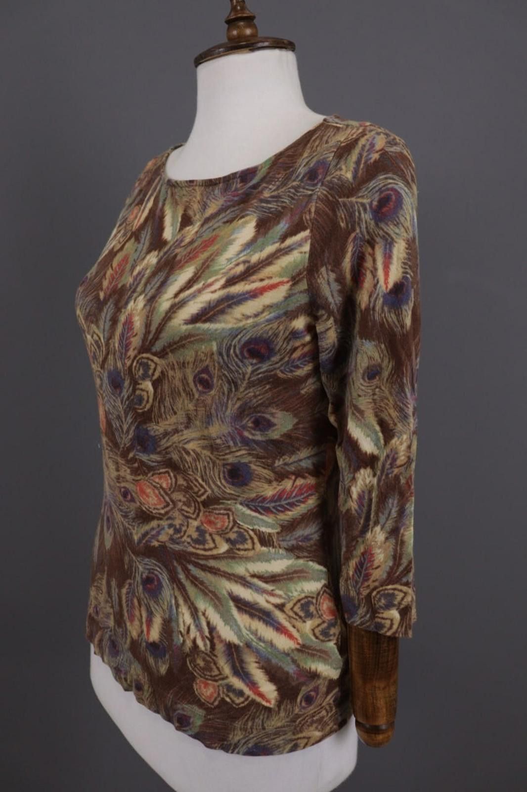 Lauren Ralph Lauren Lauren Ralph Lauren Brown Rare Feathers Top Shirt Size M Size M / US 6-8 / IT 42-44 - 6 Thumbnail