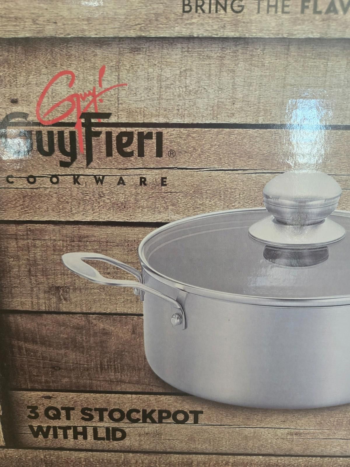 Other Guy Fieri Cookware 3 Quart Stockpot w/ Lid Non Stick NEW Size ONE SIZE - 2 Thumbnail