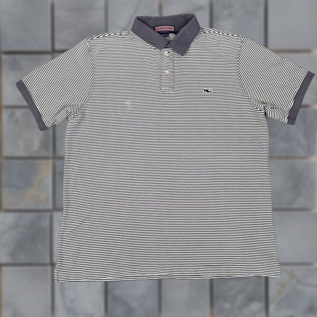 Vineyard Vines Vineyard Vines Polo Shirt Mens L Blue Striped Golf Casual Size US L / EU 52-54 / 3 - 1 Thumbnail