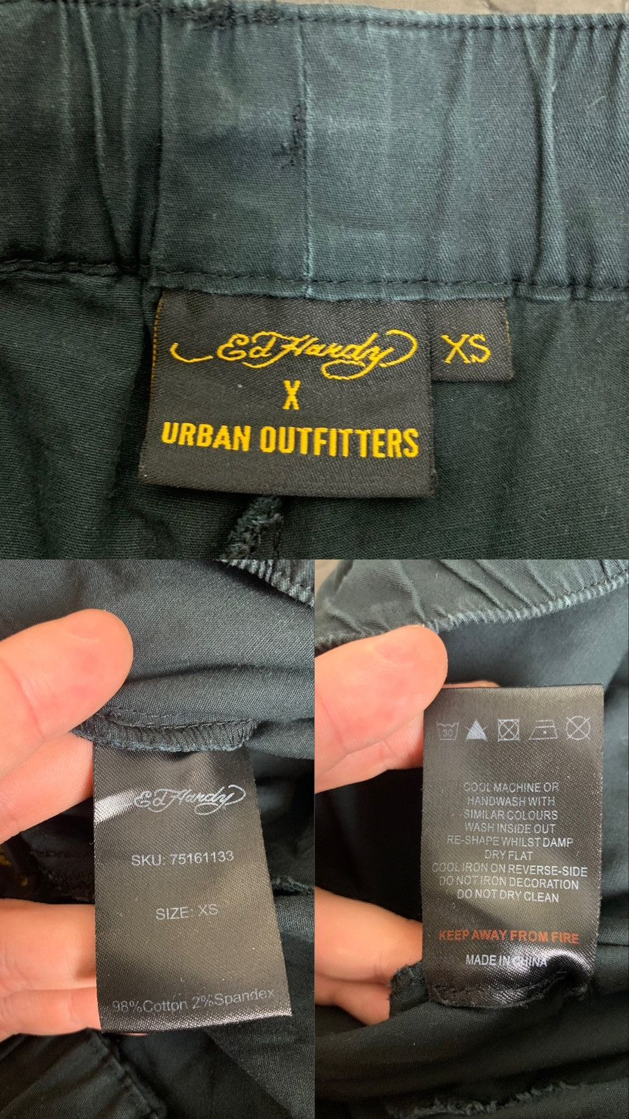 Ed Hardy Y2K Ed Hardy x Urban Outfiters Parachute Cargo Pants Size XS Size US 28 / EU 44 - 5 Thumbnail