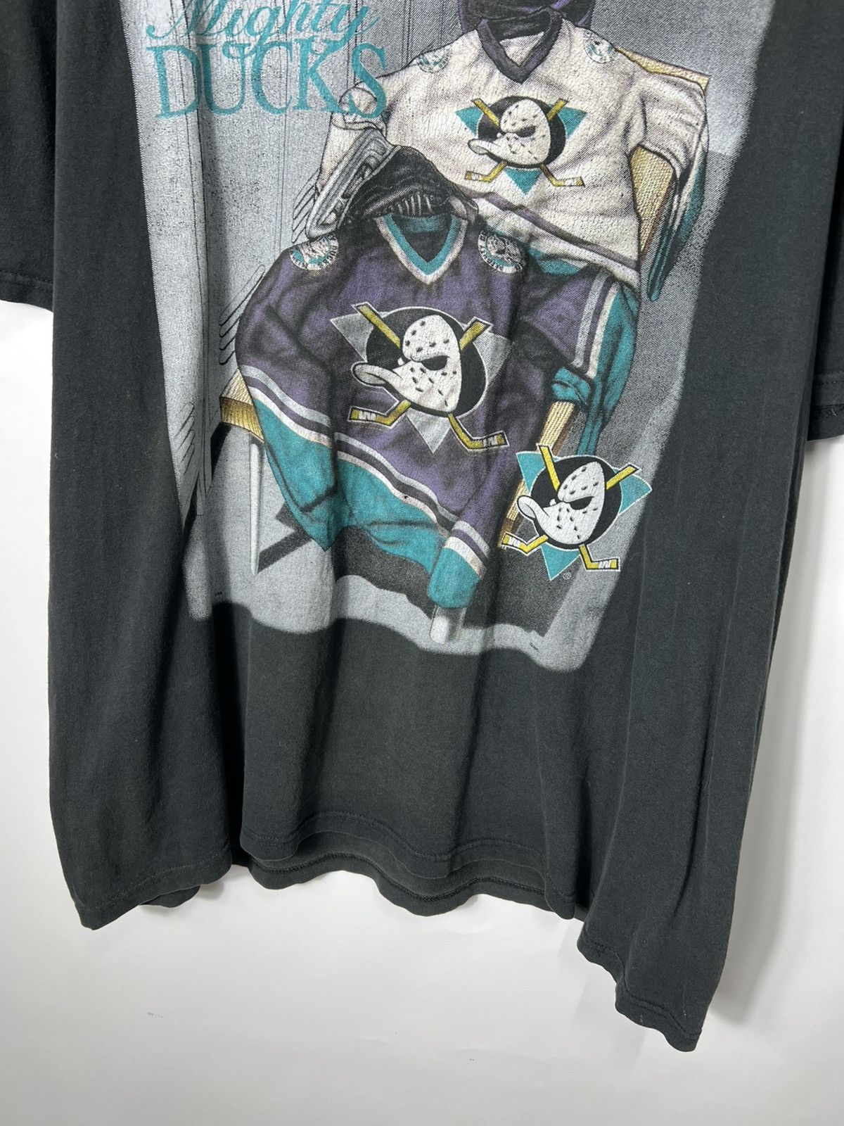 NHL Vintage sportswear NHL Mighty Duck 90s Hokey T-shirt Size US XL / EU 56 / 4 - 4 Thumbnail