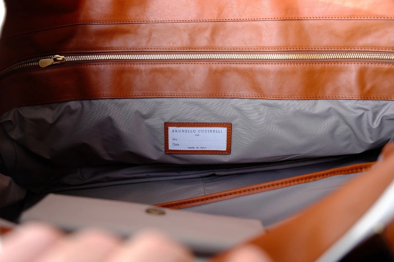 Brunello Cucinelli New Brunello Cucinelli Holdall Bag Weekender Travel Brown Size ONE SIZE - 7 Thumbnail