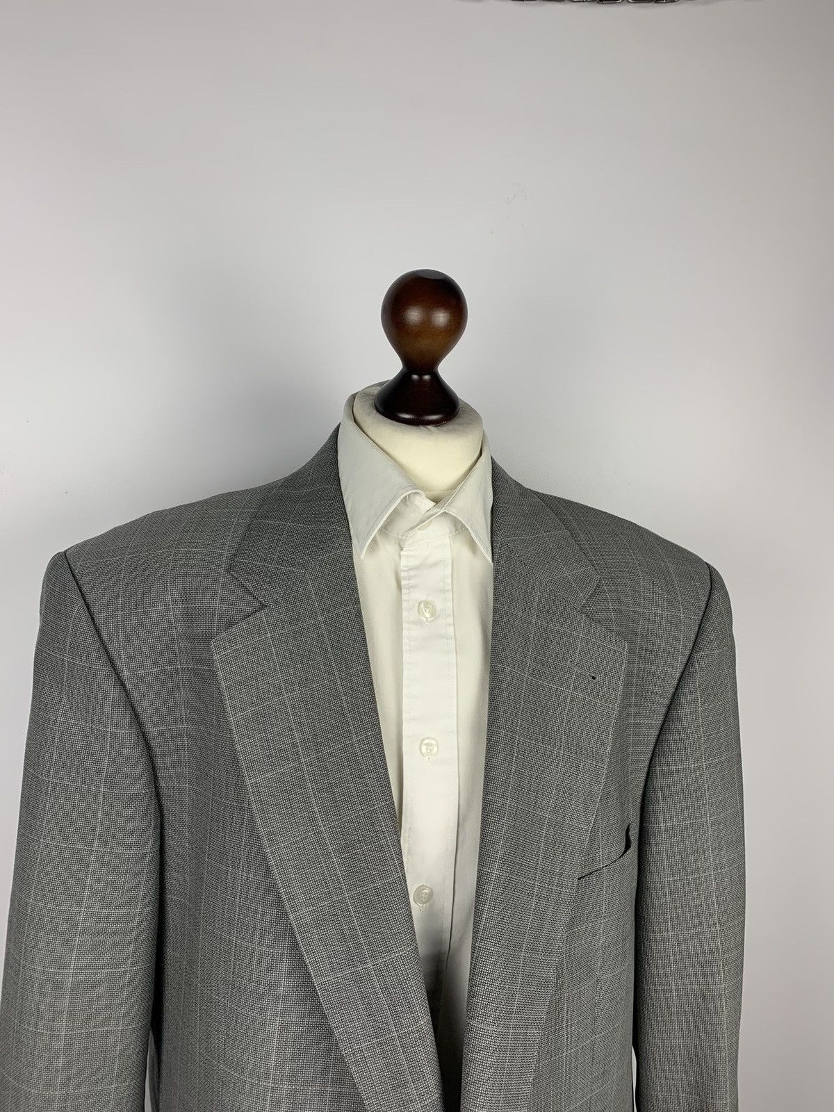 Burberry × Vintage Burberry London Bennet-S Blazer High Twist Men’s Size 56 90s Size 46R - 2 Thumbnail