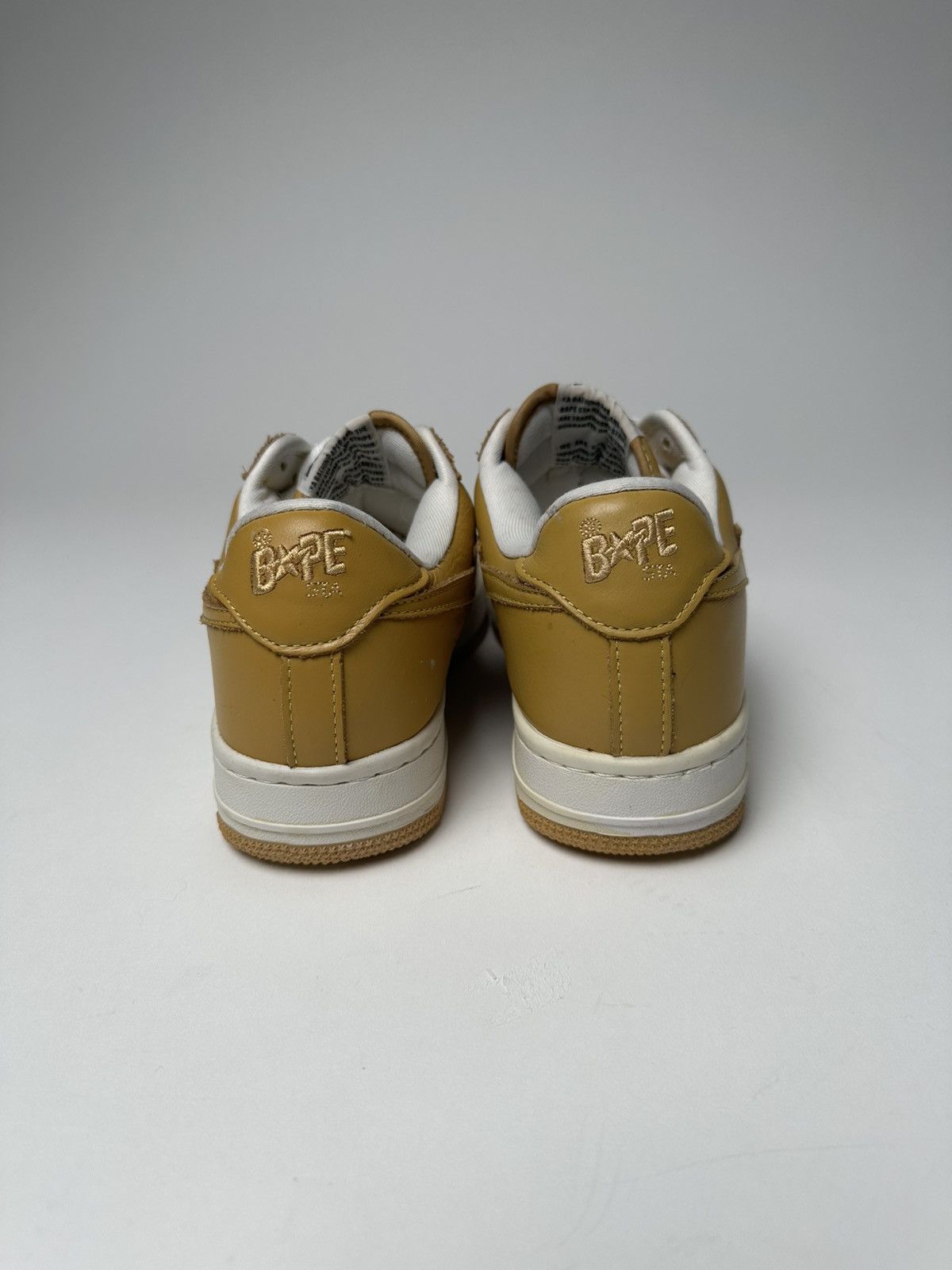 Bape RARE 2009 Brown/White leather Bapesta Size US 8 / EU 41 - 3 Thumbnail