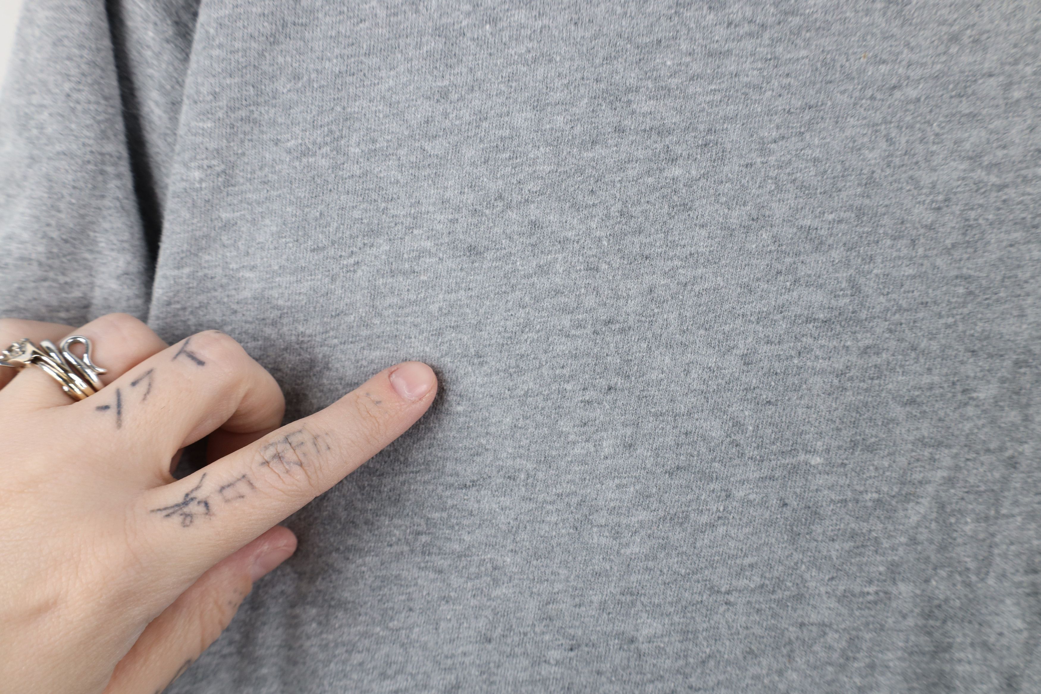 Vintage Vintage 90s Streetwear Heavyweight T-Shirt Gray Cotton Size US XL / EU 56 / 4 - 5 Thumbnail
