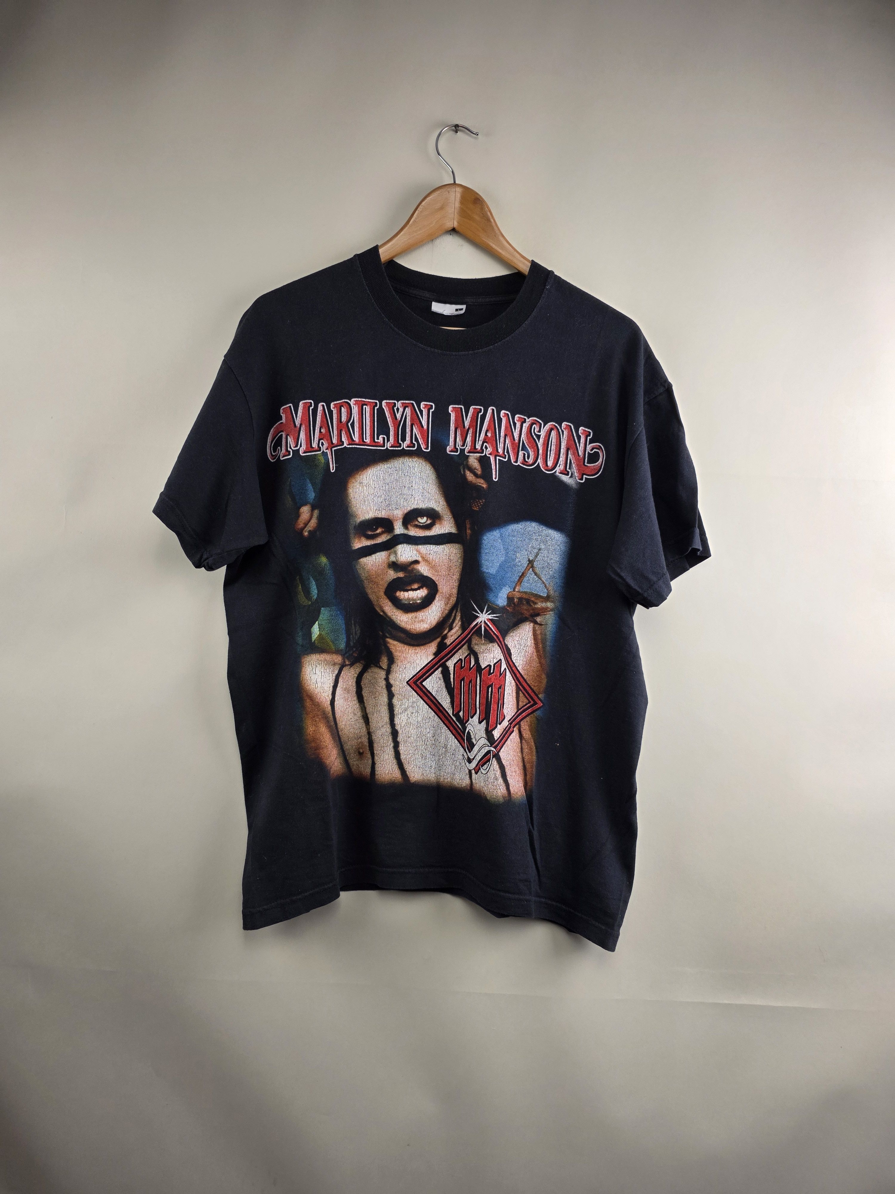 Band Tees 2000 Marilyn Manson Metal vintage 90s tee L 22" 28" Size US L / EU 52-54 / 3 - 8 Thumbnail