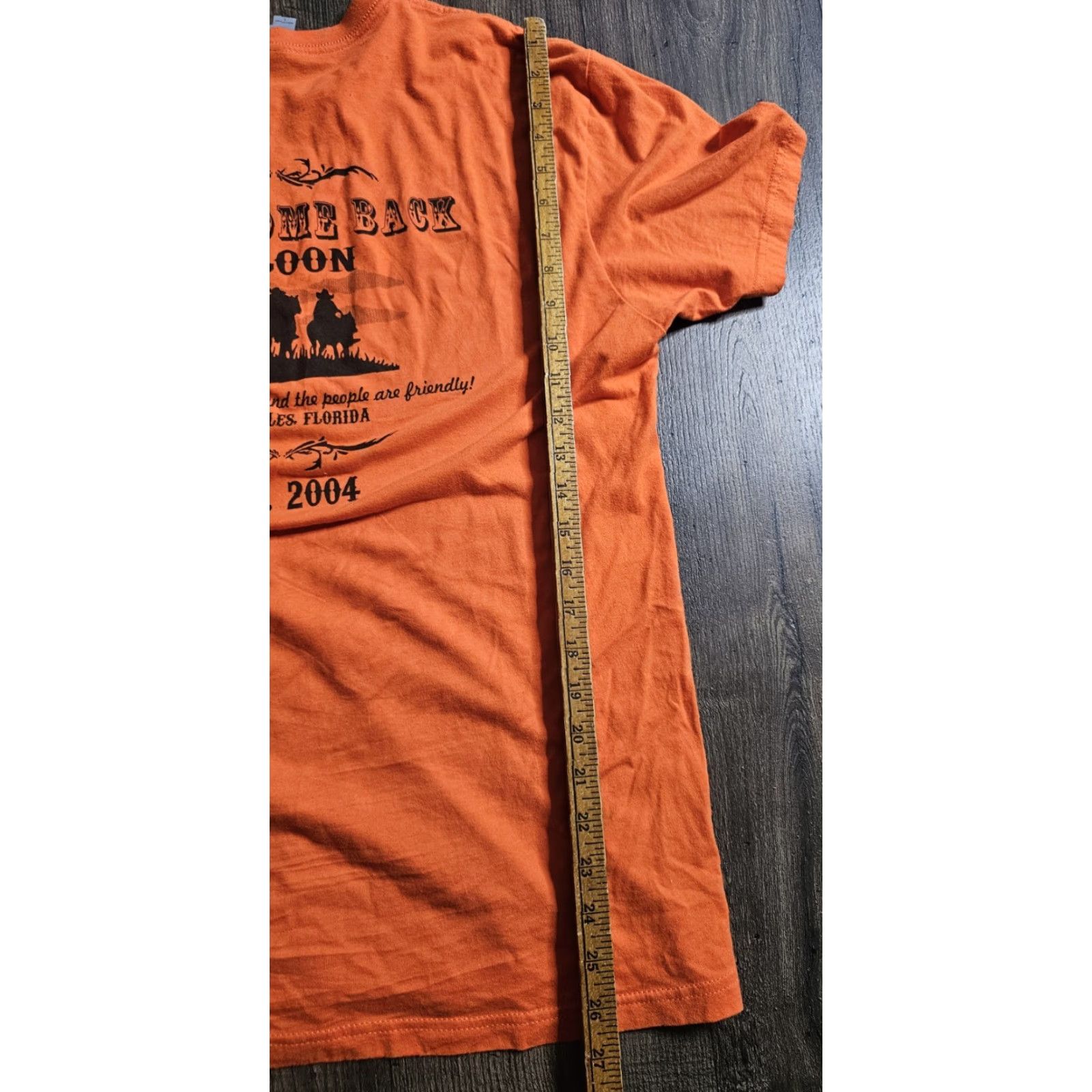 Next Level Next Level T-Shirt Mens Ya'll Come Back Saloon Lake Wales FL Orange L Biker Western City Horse Beer Graphic Print Shirts Size US L / EU 52-54 / 3 - 4 Thumbnail