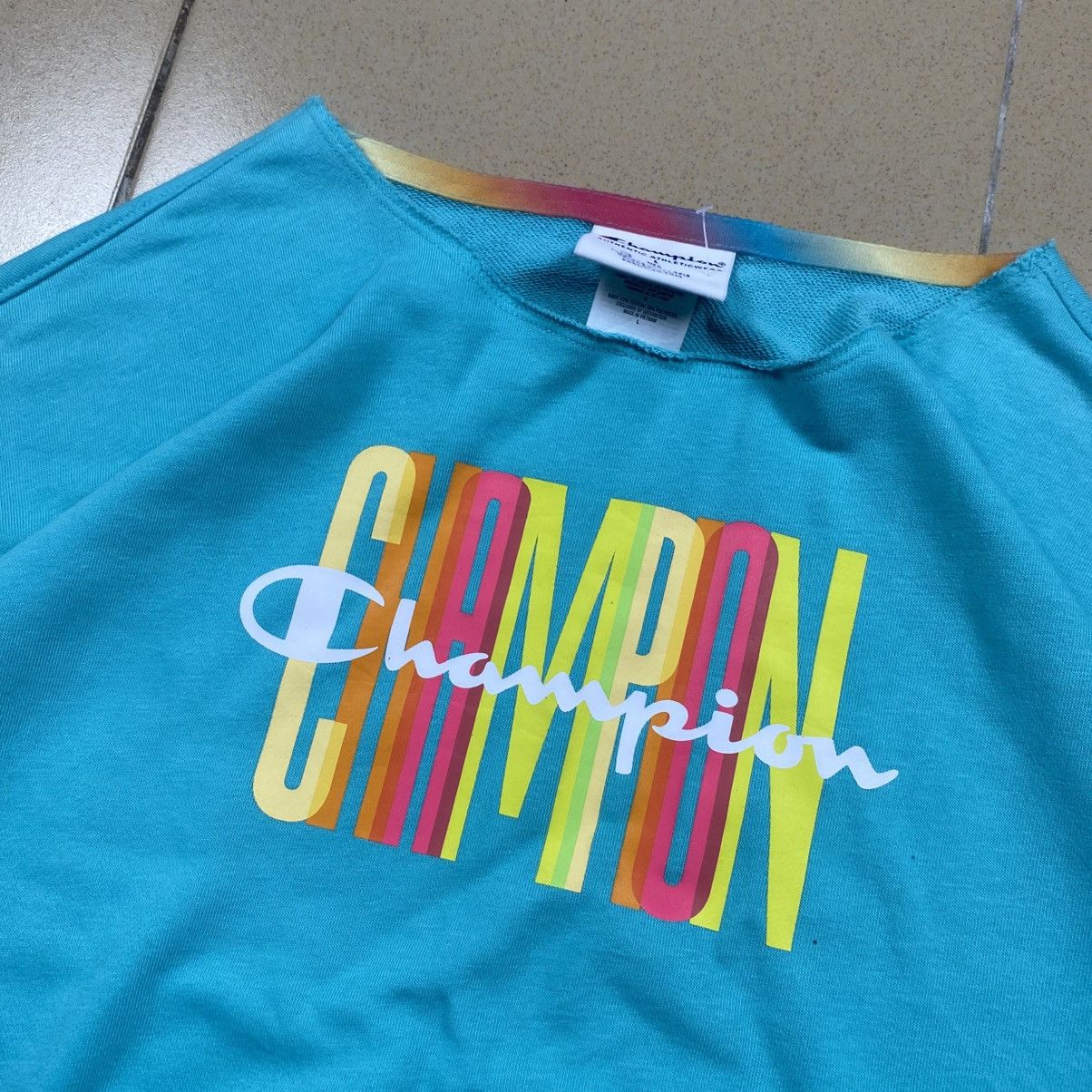 Champion Champion Wide Crop Boxy Crewneck Size L / US 10 / IT 46 - 3 Thumbnail