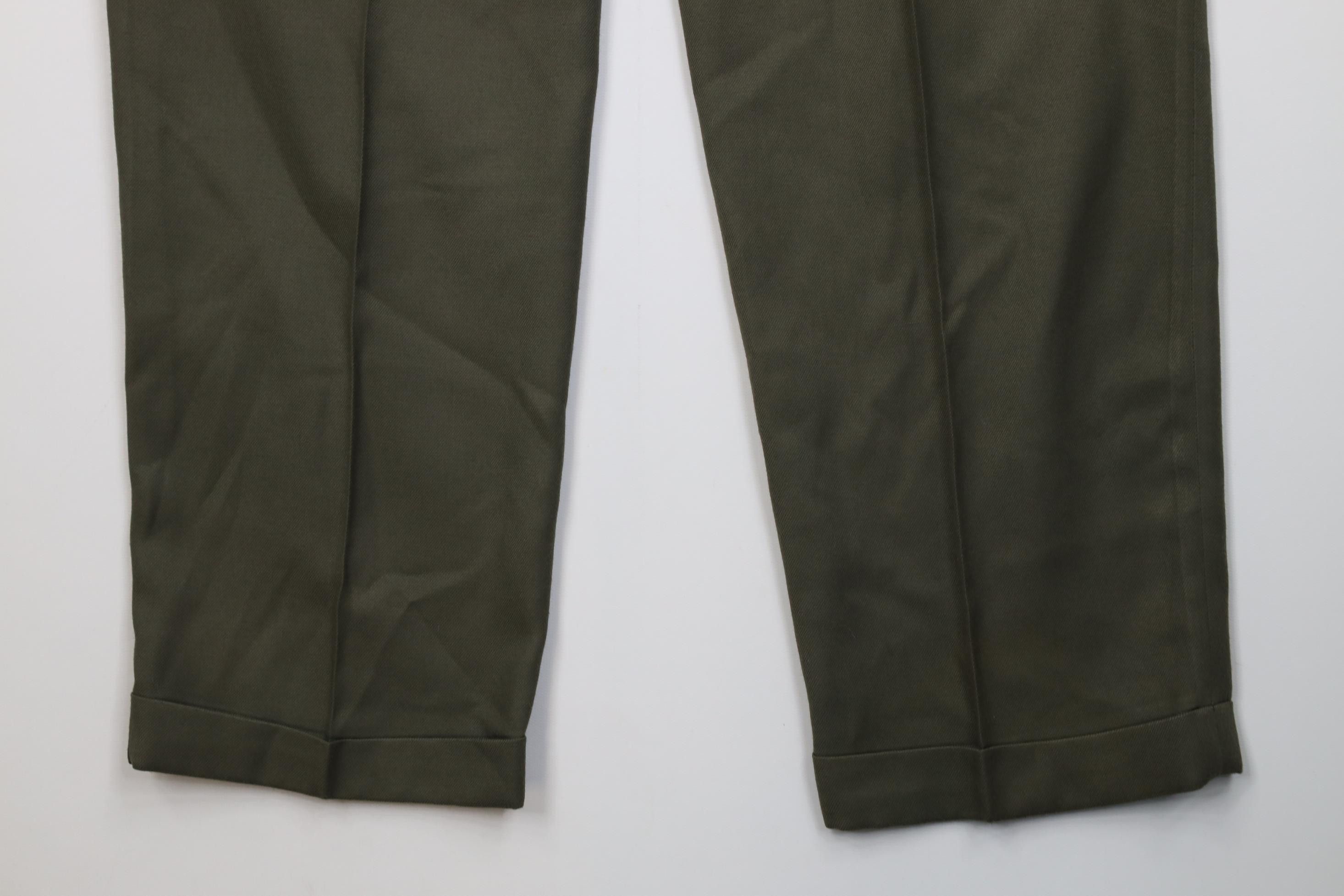 Vintage Vintage 90s Streetwear Gabardine Blend Knit Chino Pants Size US 31 - 12 Thumbnail