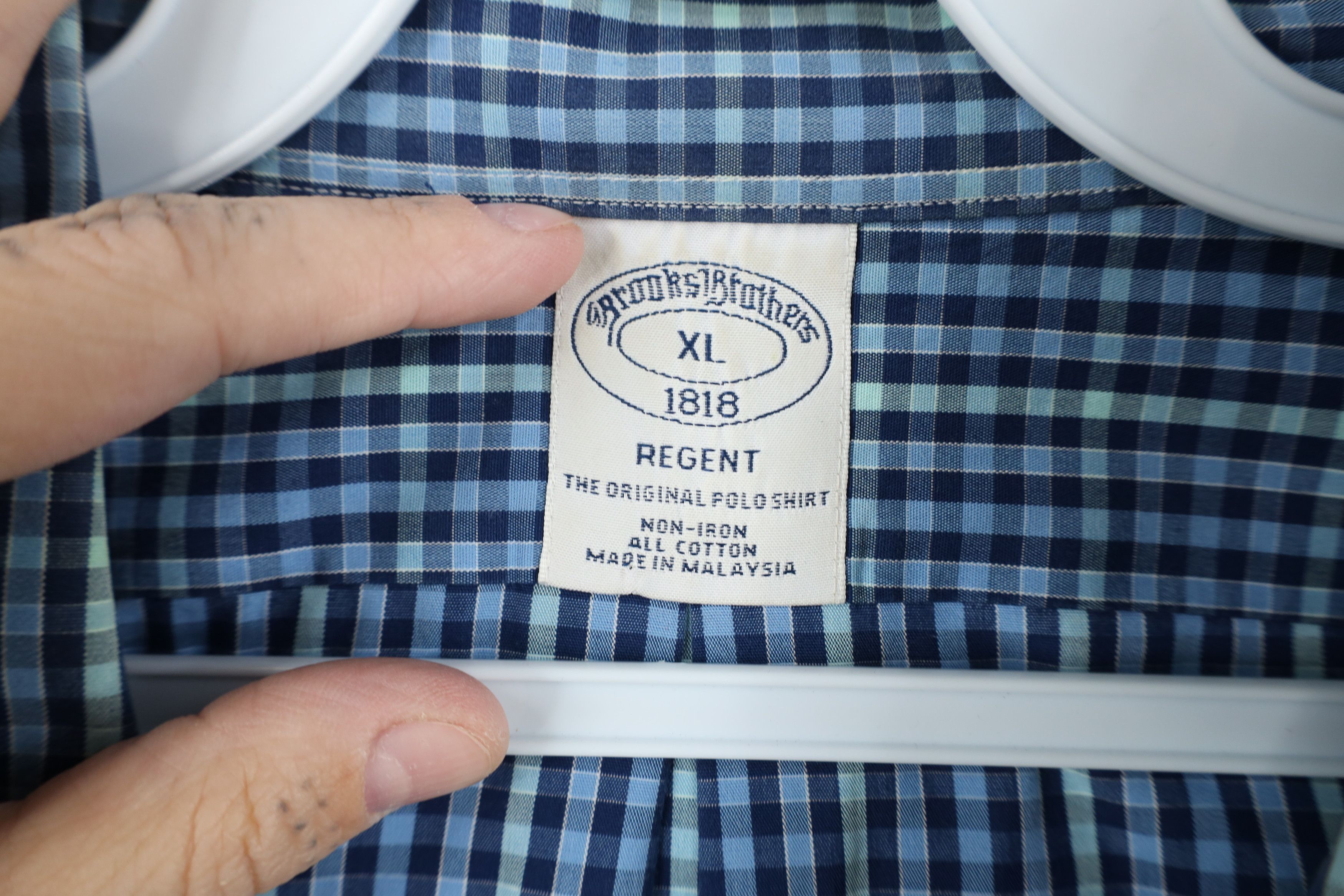 Brooks Brothers Vintage Brooks Brothers Collared Button Down Shirt Plaid Size US XL / EU 56 / 4 - 6 Thumbnail