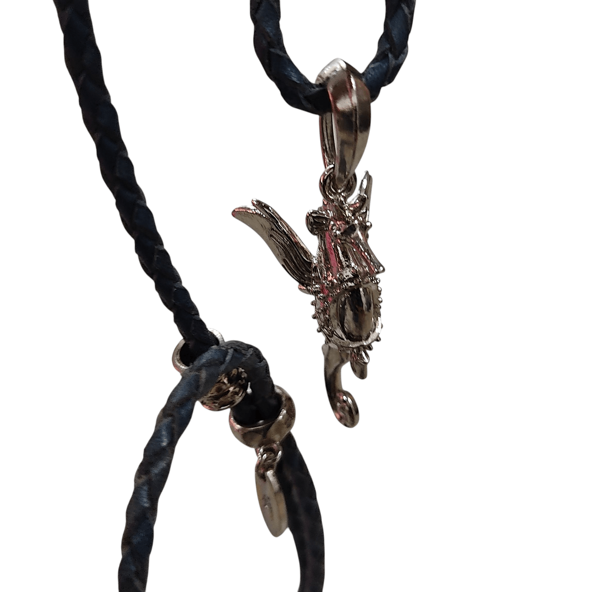 Japanese Brand Tatuya Ishii Silver Winged Seahorse Bolo Tie Necklace Size ONE SIZE - 7 Thumbnail