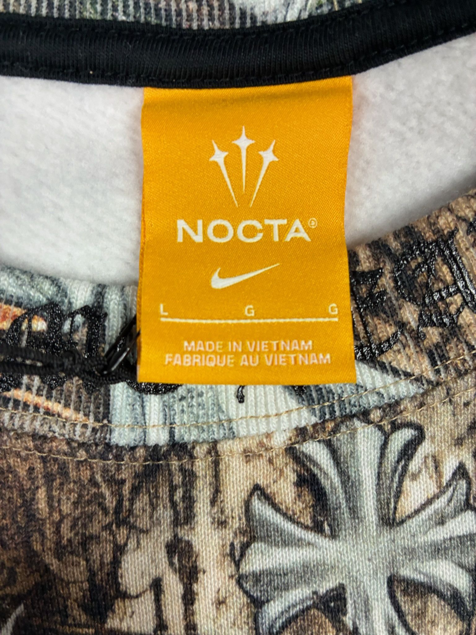 Chrome Hearts CHROME HEARTS X NOCTA FLEECE CREWNECK 'CAMO' Size US L / EU 52-54 / 3 - 3 Thumbnail