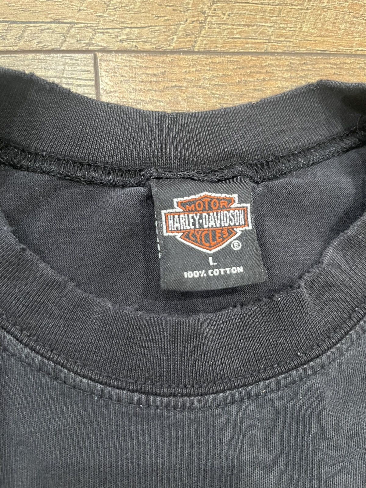Harley Davidson Vintage 1998 Harley Davidson Aruba Tee Shirt Black Large 90s Size US L / EU 52-54 / 3 - 7 Thumbnail