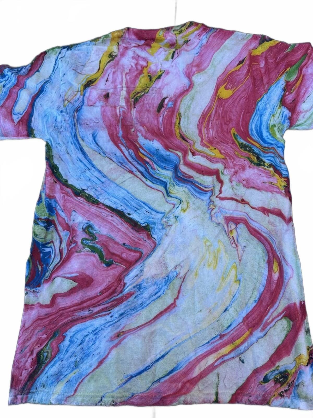 Colombo Abstract Swirl Art Print Tee Size US M / EU 48-50 / 2 - 2 Thumbnail