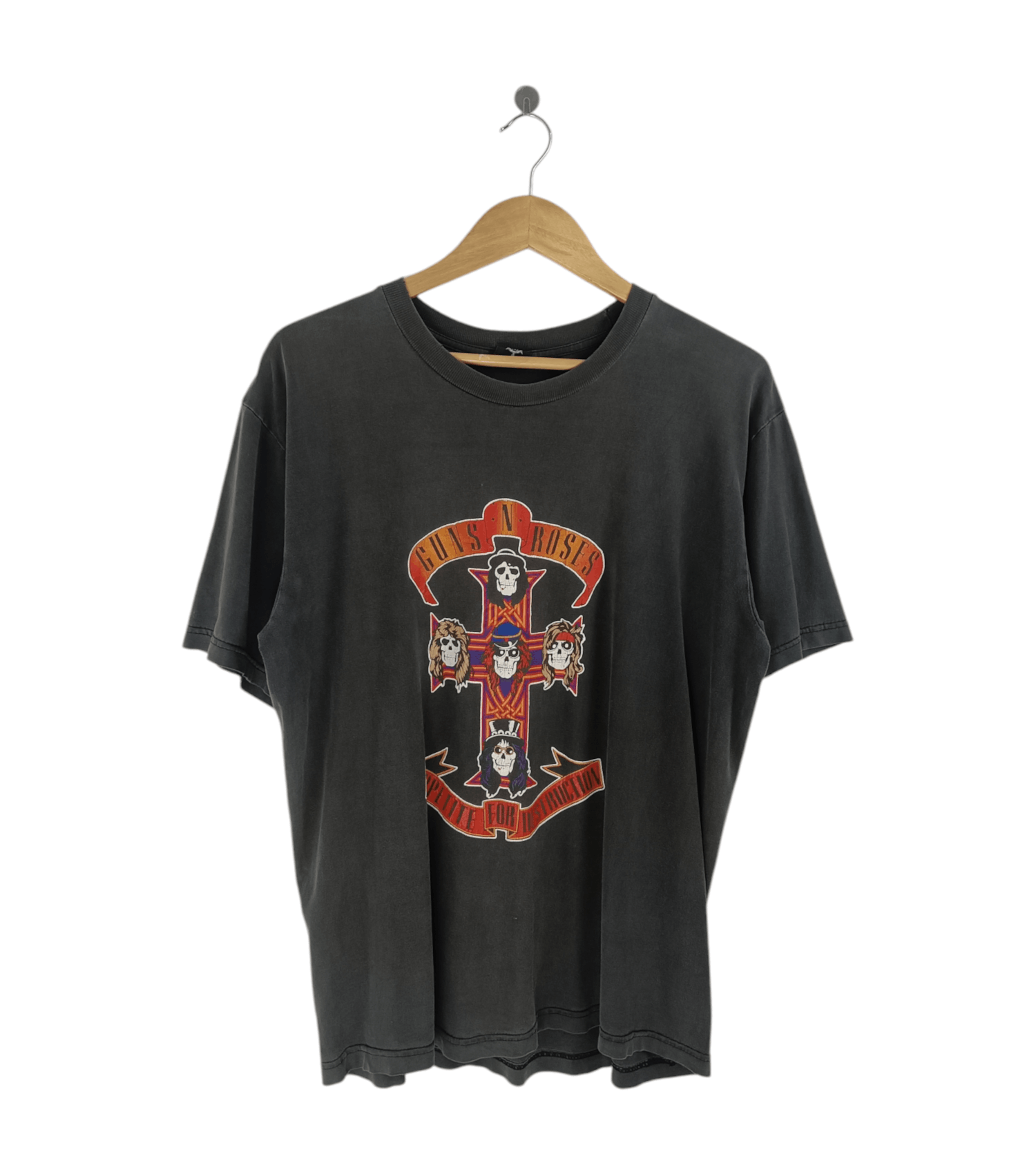 Band Tees VINTAGE 2000s GUNS N' ROSES CROSS LOGO TEE acdc bon jovi Size US L / EU 52-54 / 3 - 1 Thumbnail