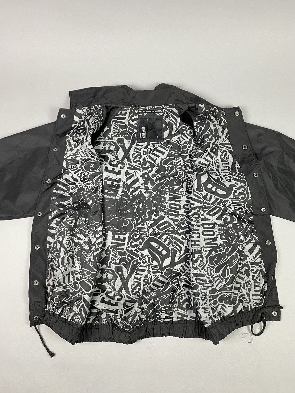 Dissizit Dissizit Black Coach Jacket - Graffiti Spray Can Graphic Size US L / EU 52-54 / 3 - 7 Thumbnail