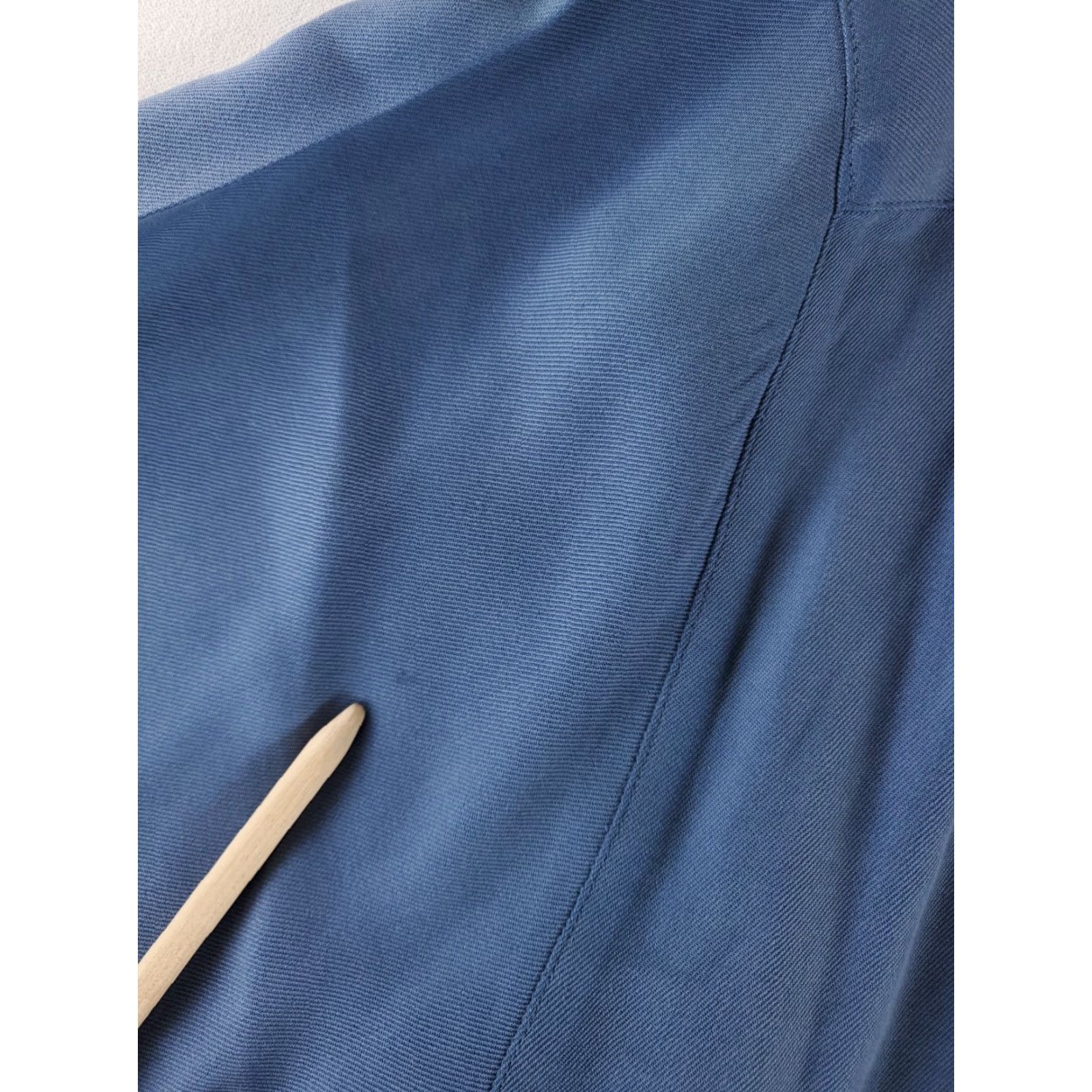 Nat Nast Nat Nast Silk Button Up Shirt Loop Collar Short Sleeve Blue Mens L Size US L / EU 52-54 / 3 - 6 Thumbnail