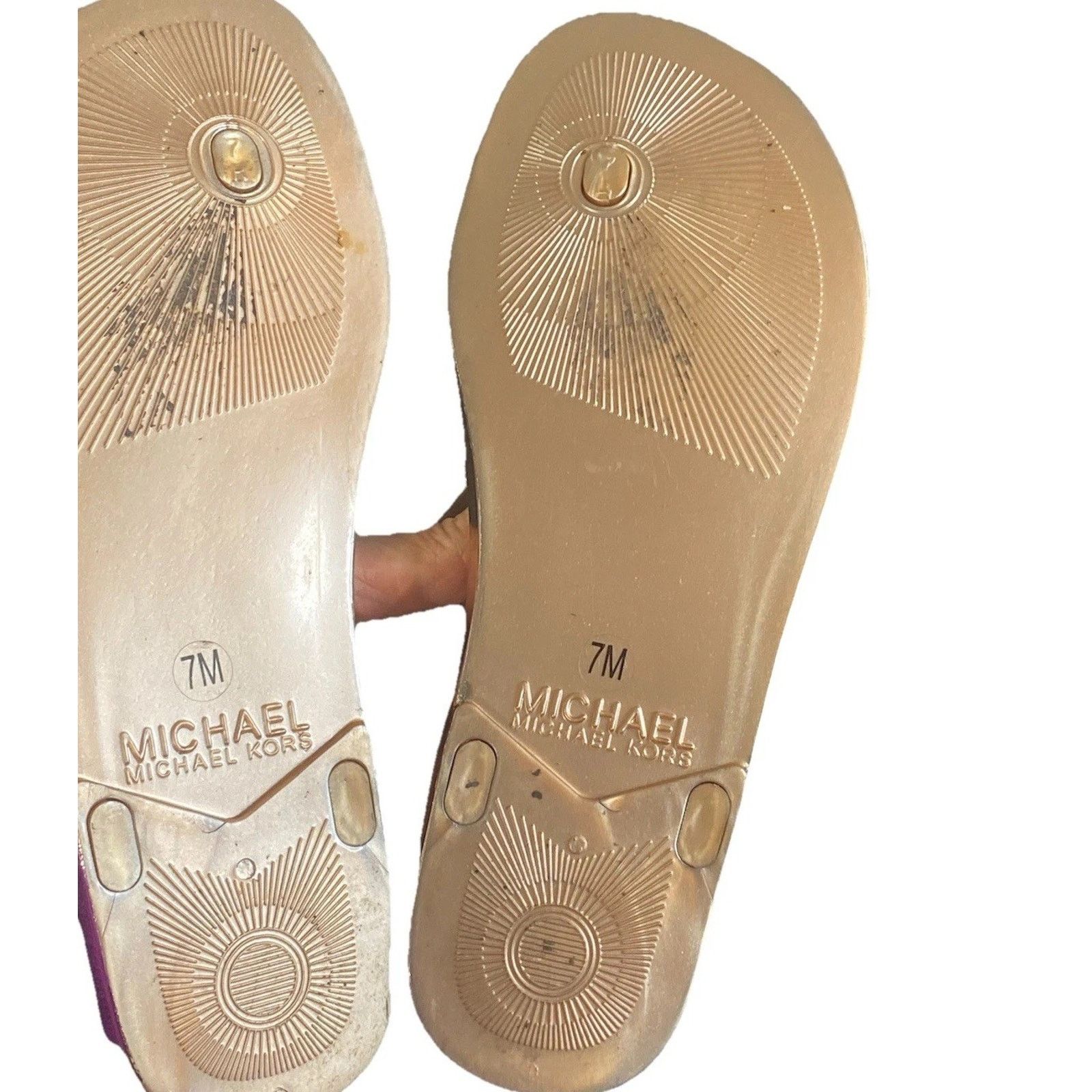 Michael Kors Michael Michael Kors Jet Sz 7 Rose Gold Grape Cluster Sandal Size US 7 / IT 37 - 8 Thumbnail
