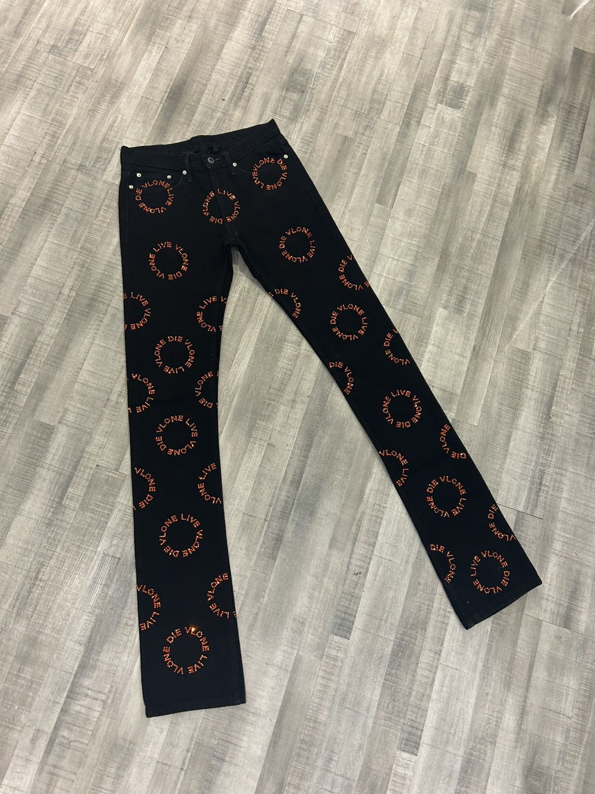 Vlone Vlone Rhinestone Denim Jeans Size US 30 / EU 46 - 1 Thumbnail